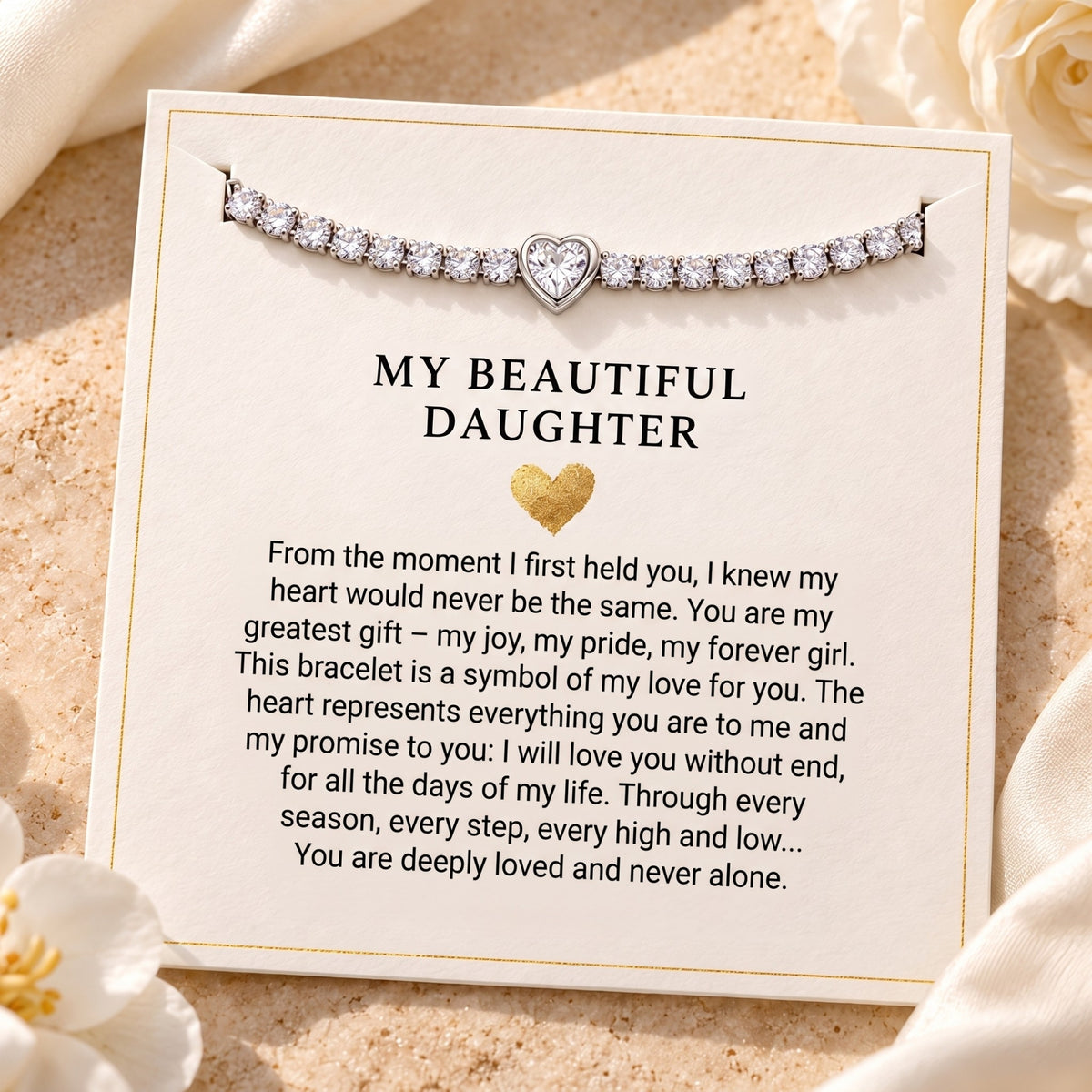 The Heart Tennis Bracelet