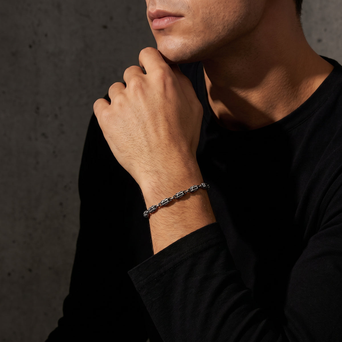 The Geometric Link Bracelet