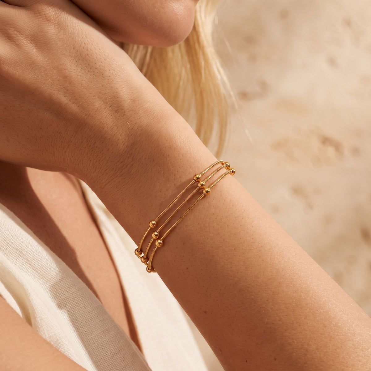 The Layered Bead Bracelet