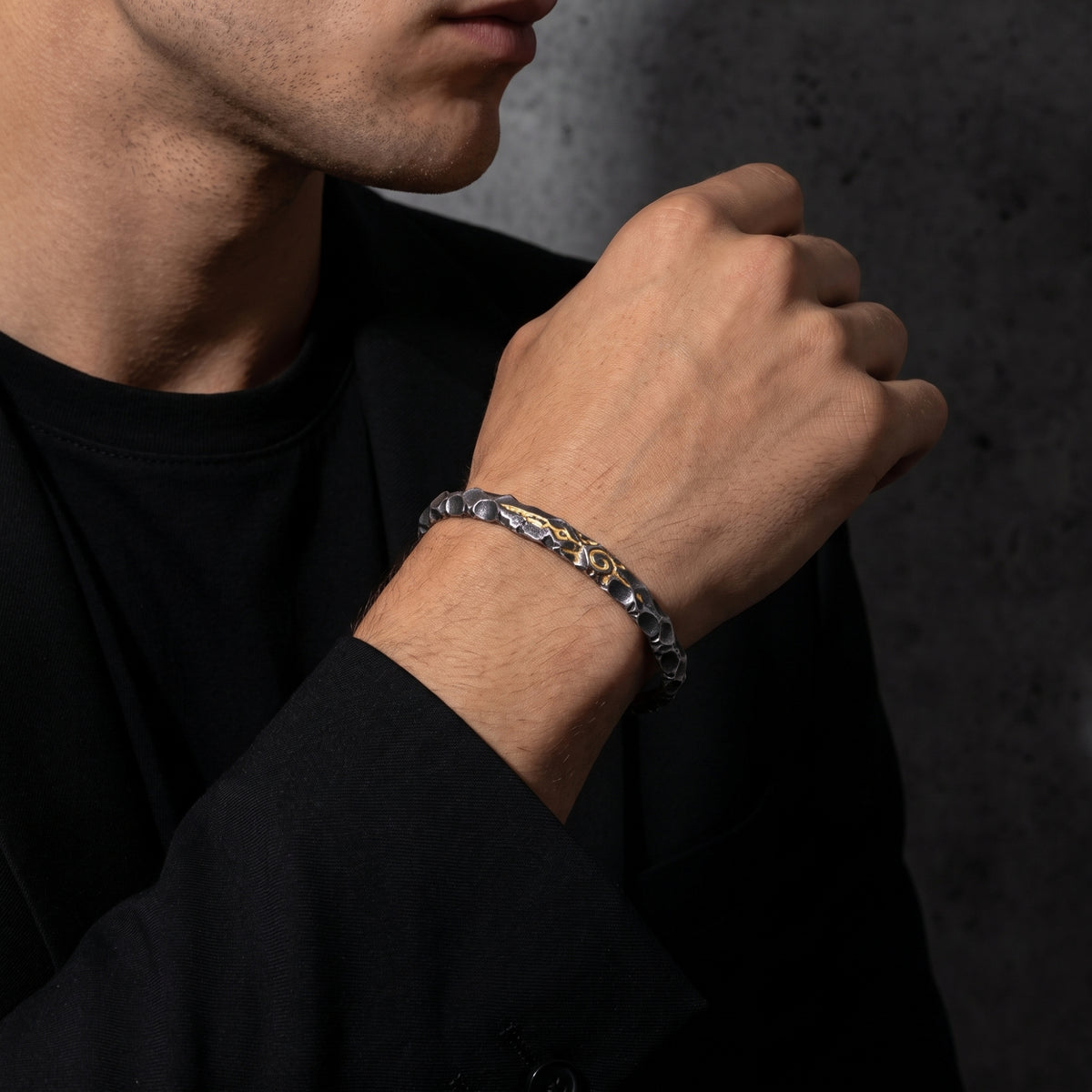 The Hammered Sigil Cuff Bracelet