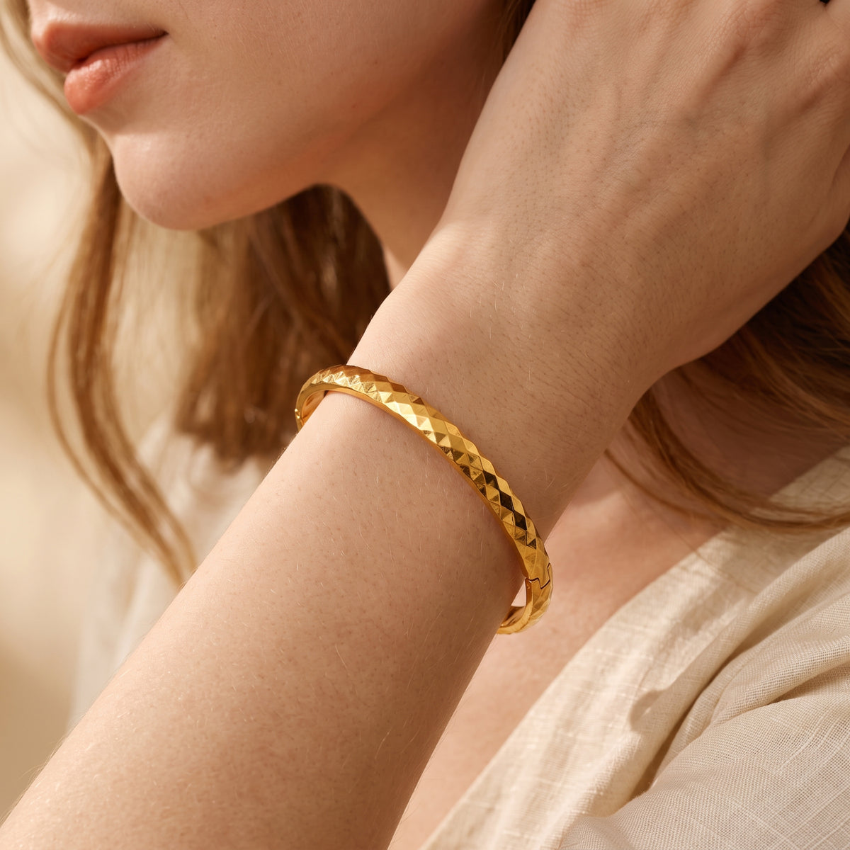 The Faceted Bangle Bracelet