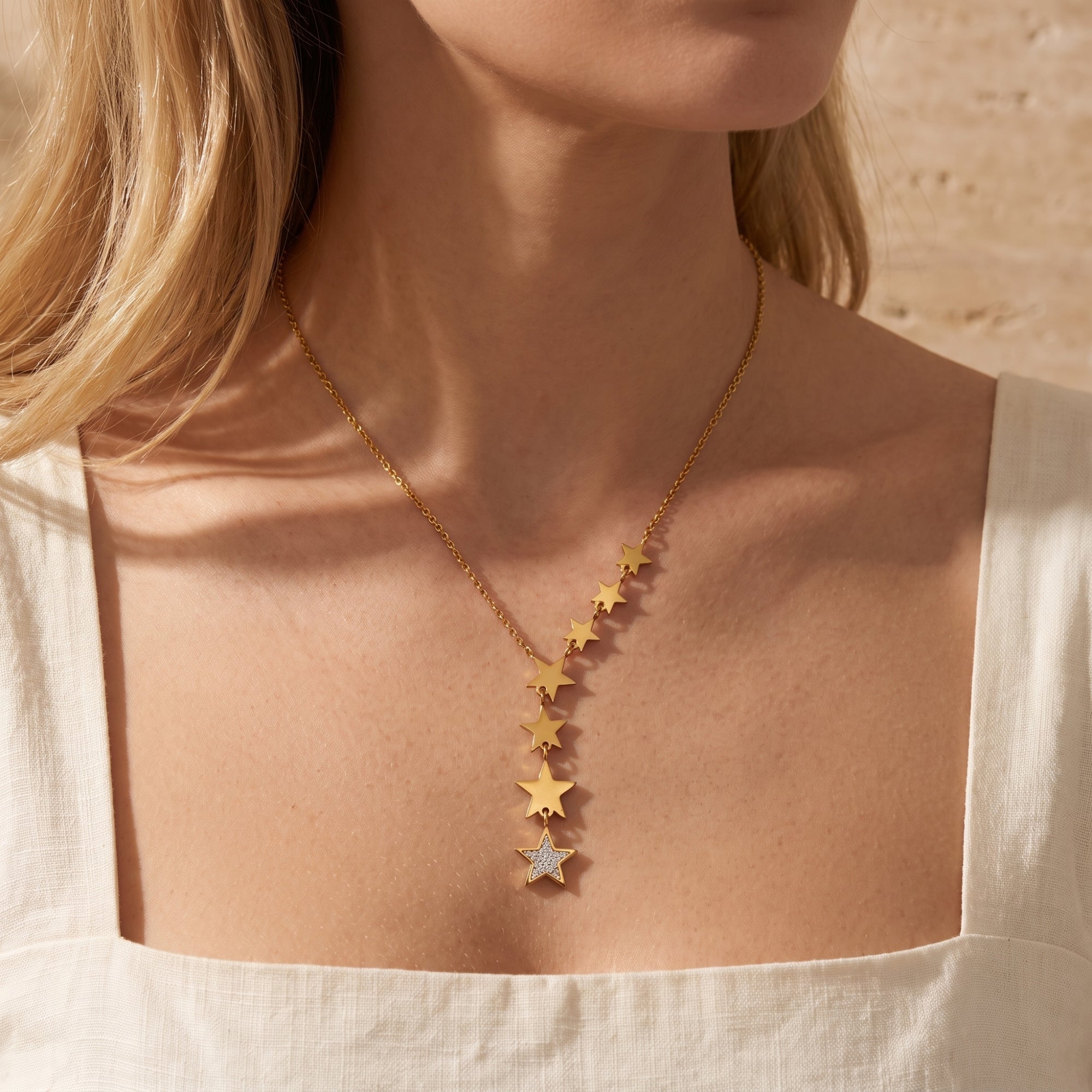 The Cascading Star Station Necklace