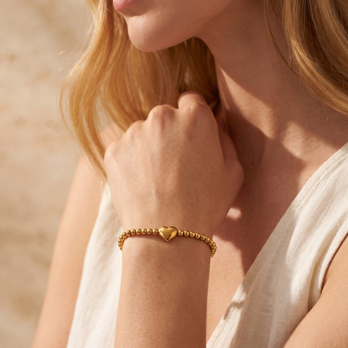 The Sculpted Heart Bracelet