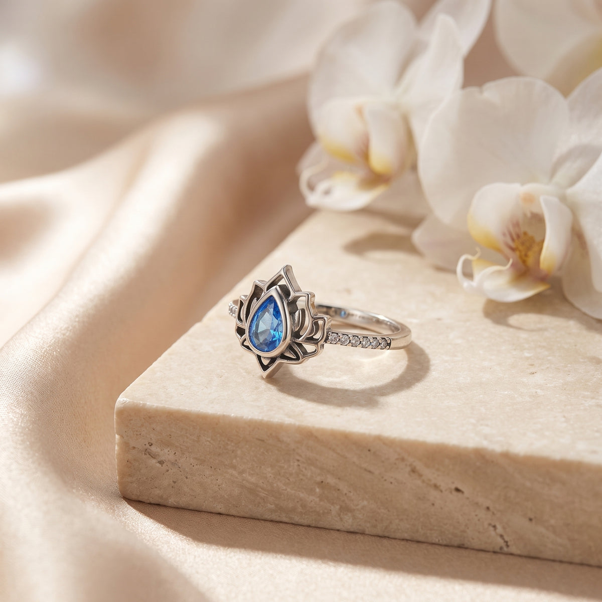 The Begin Again Lotus Ring