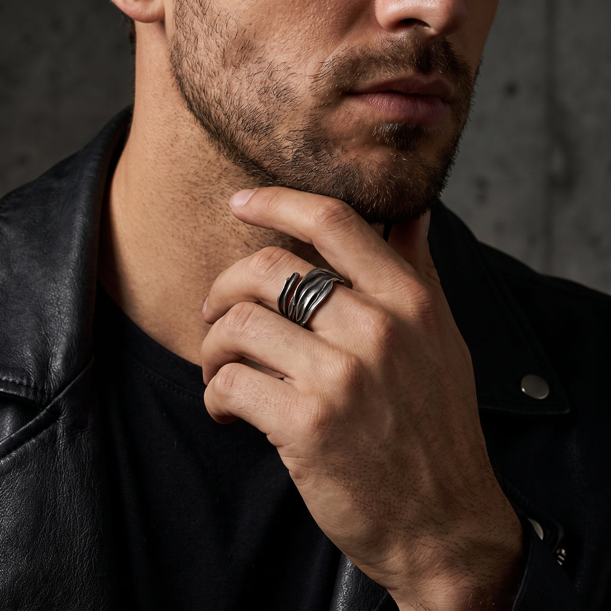 The Strata Layered Open Ring