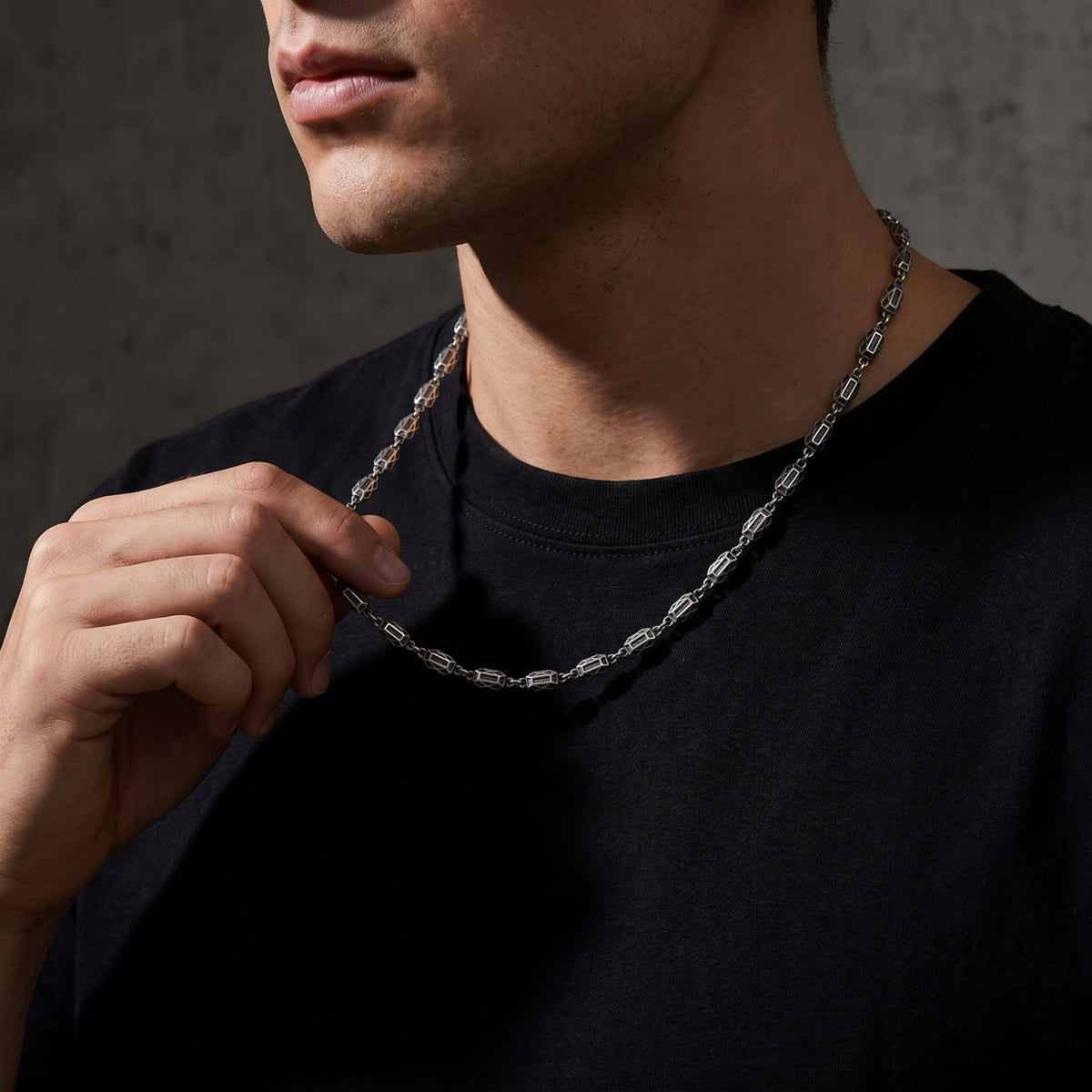 The Geometric Link Necklace