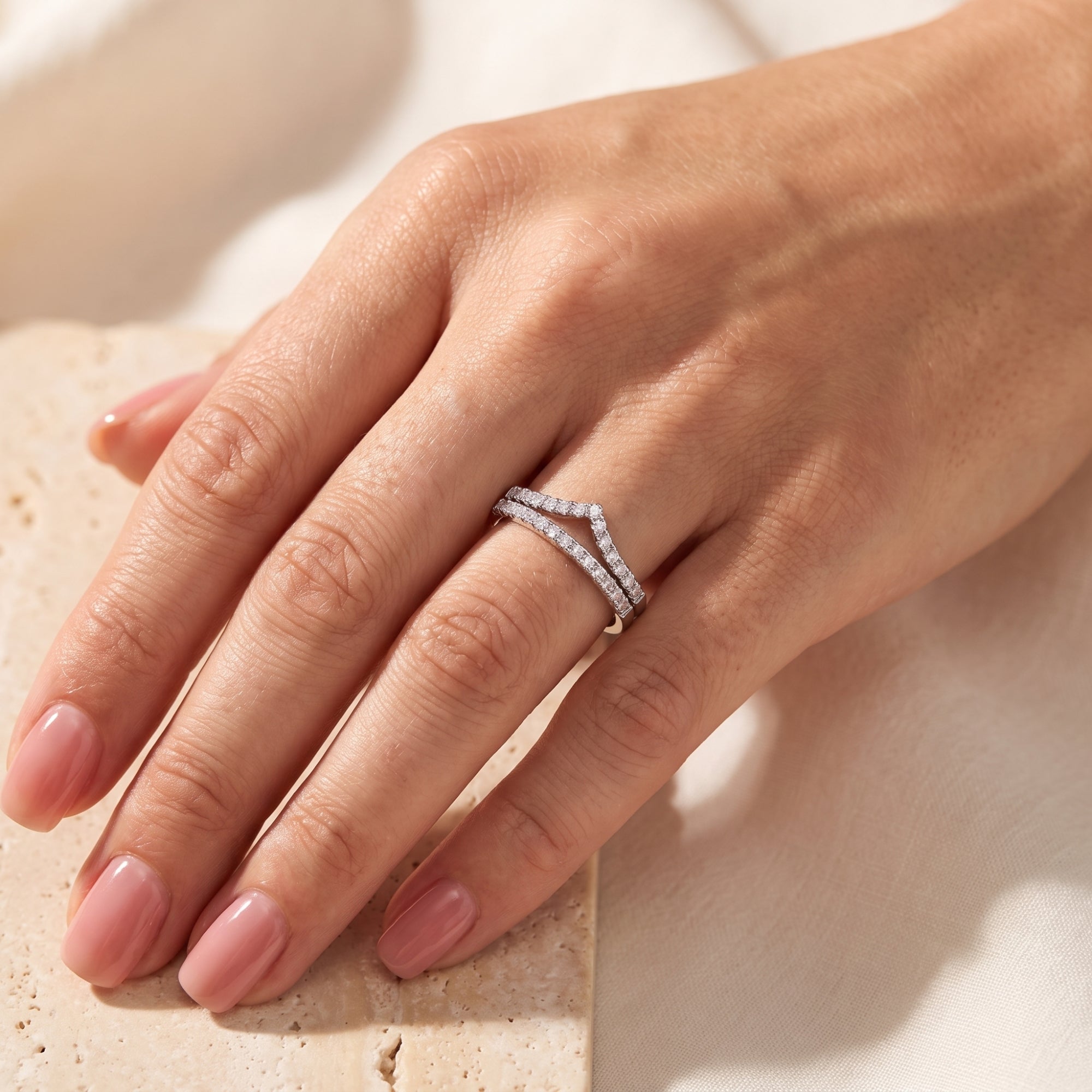 The Double Chevron Ring