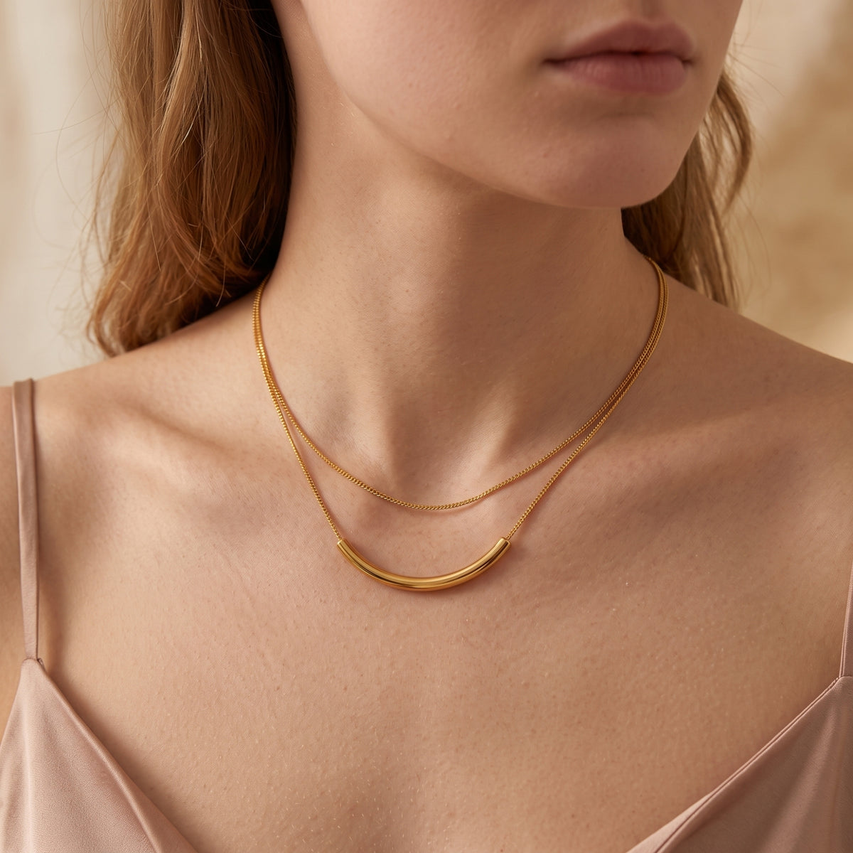 The Layered Arc Necklace
