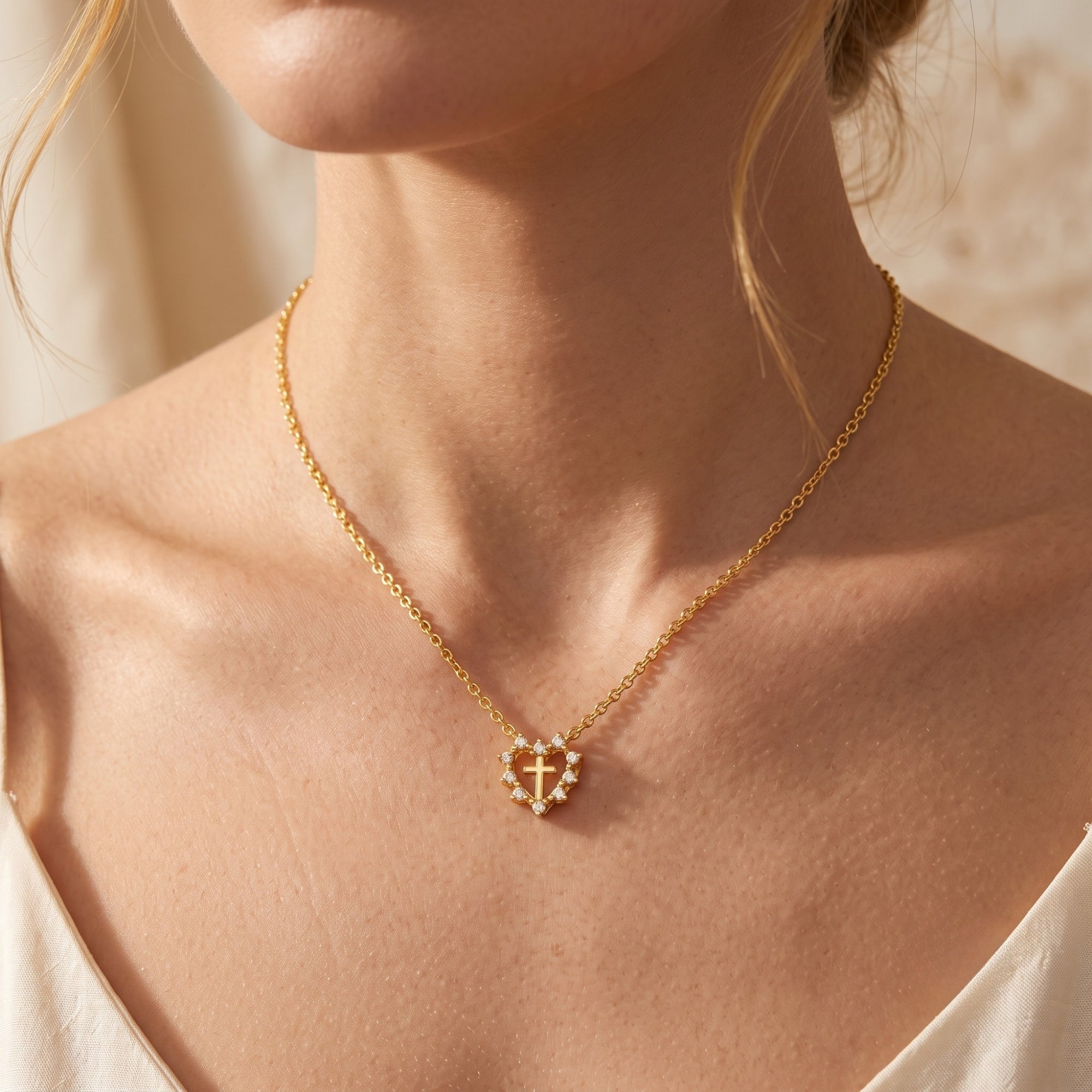 The Sacred Heart Halo Necklace