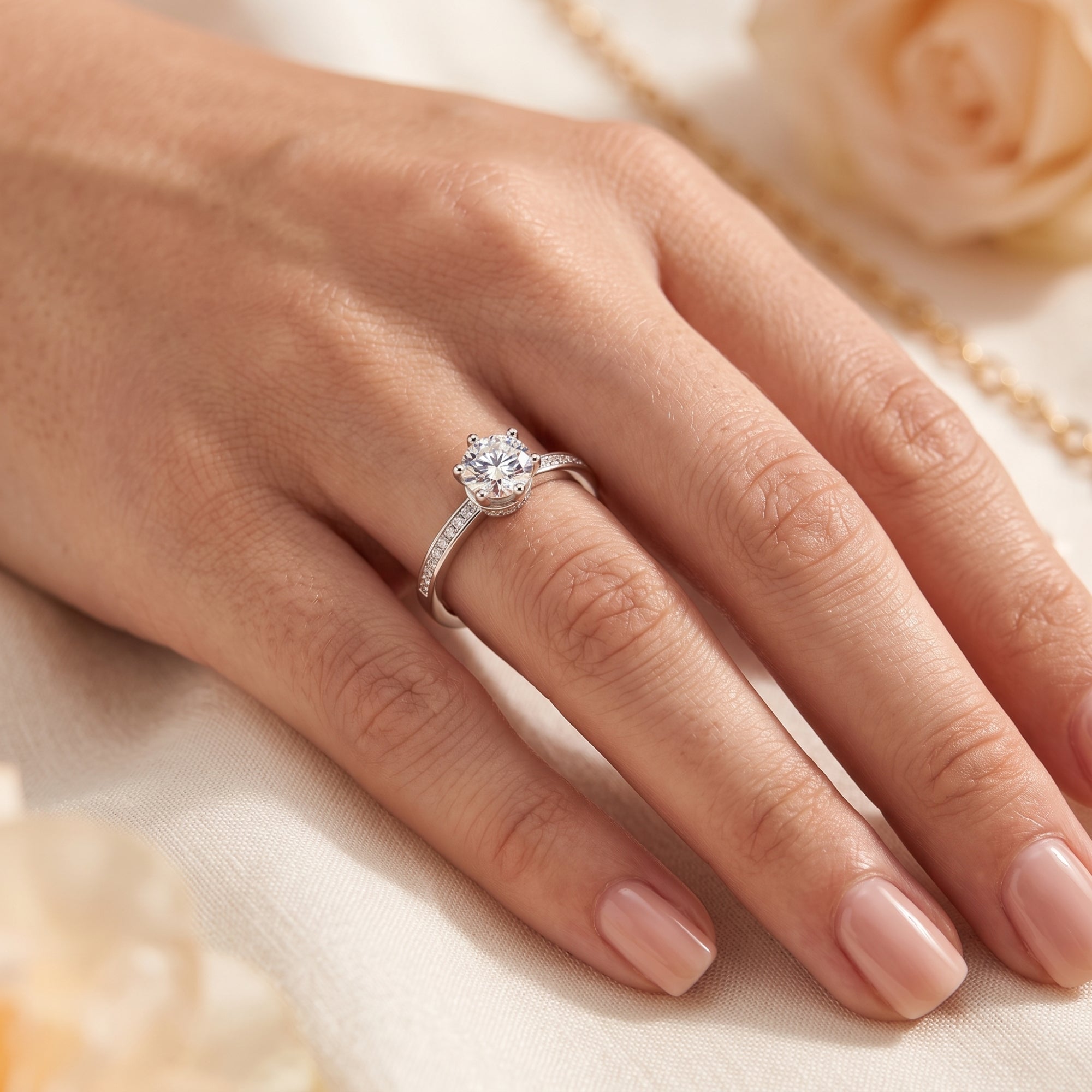 La bague solitaire Lumina