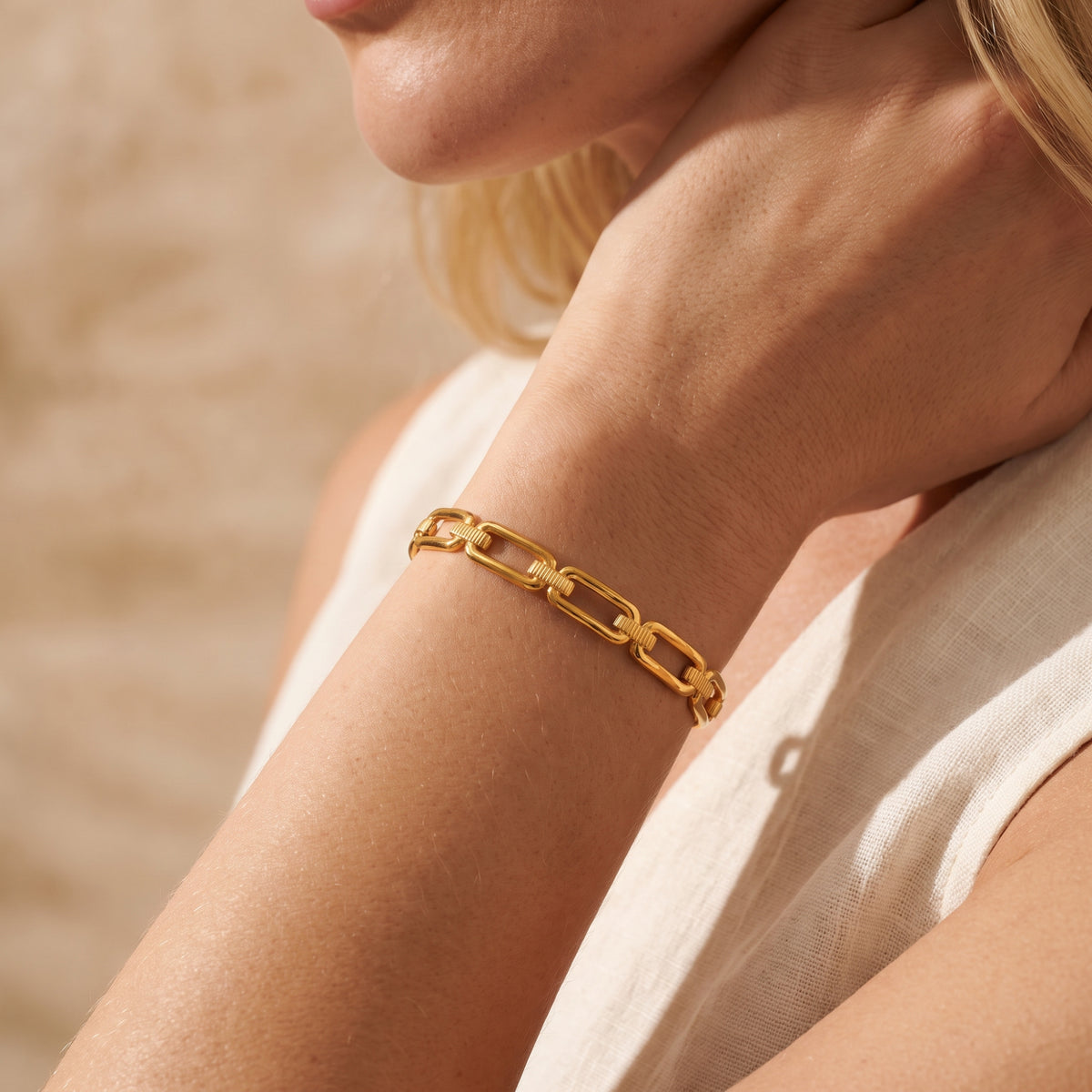 The Paperclip Link Cuff Bracelet