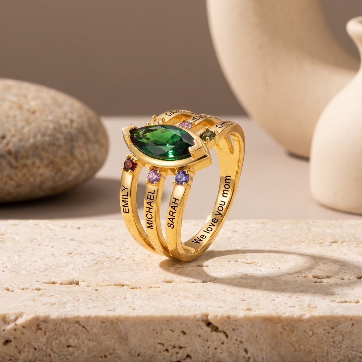 The Marquise Multi-Band Ring