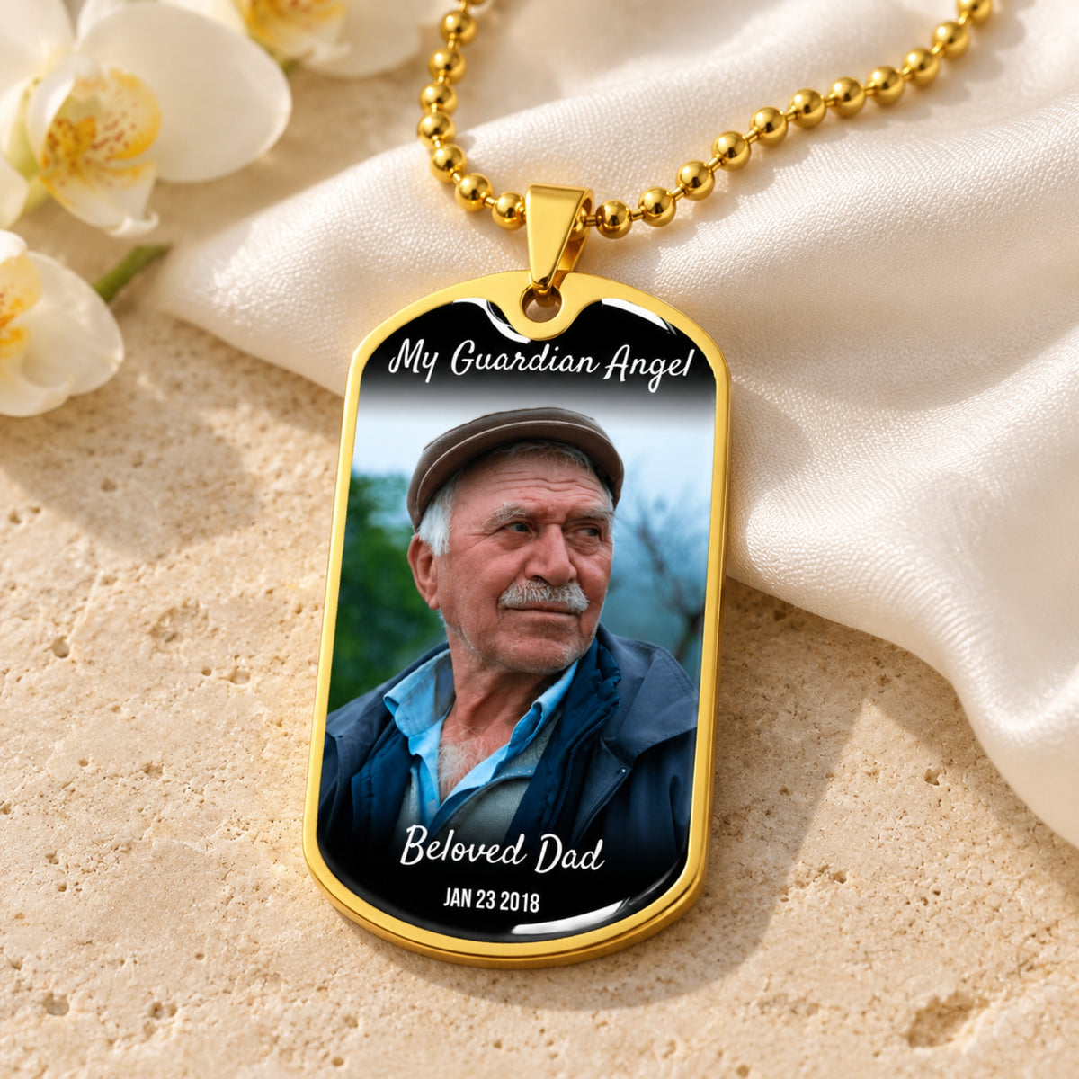 The Custom Photo Dog Tag Necklace