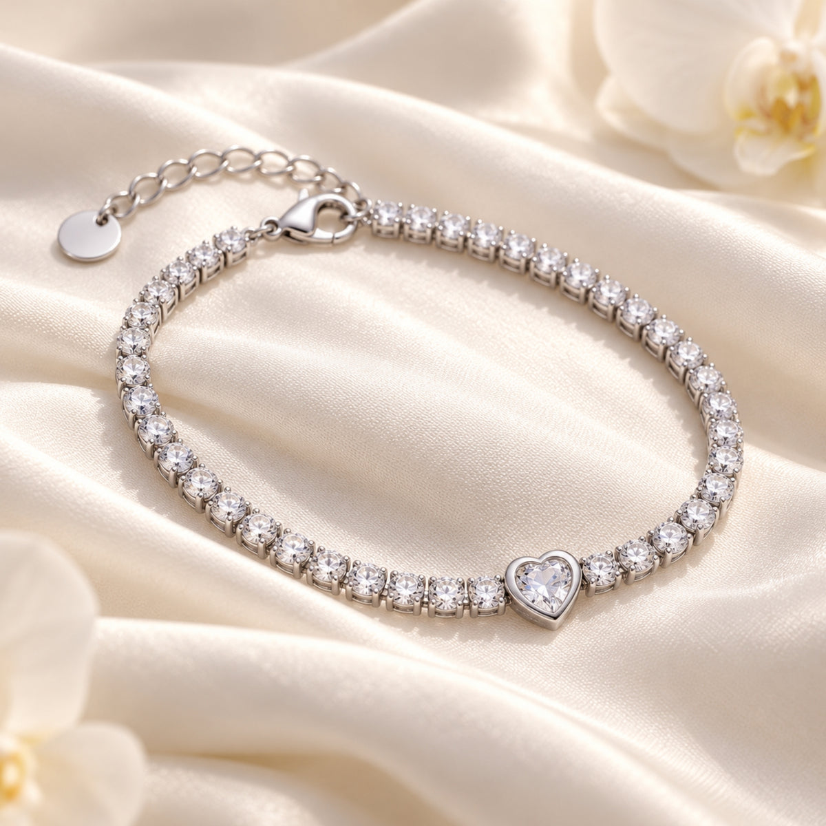 The Heart Tennis Bracelet
