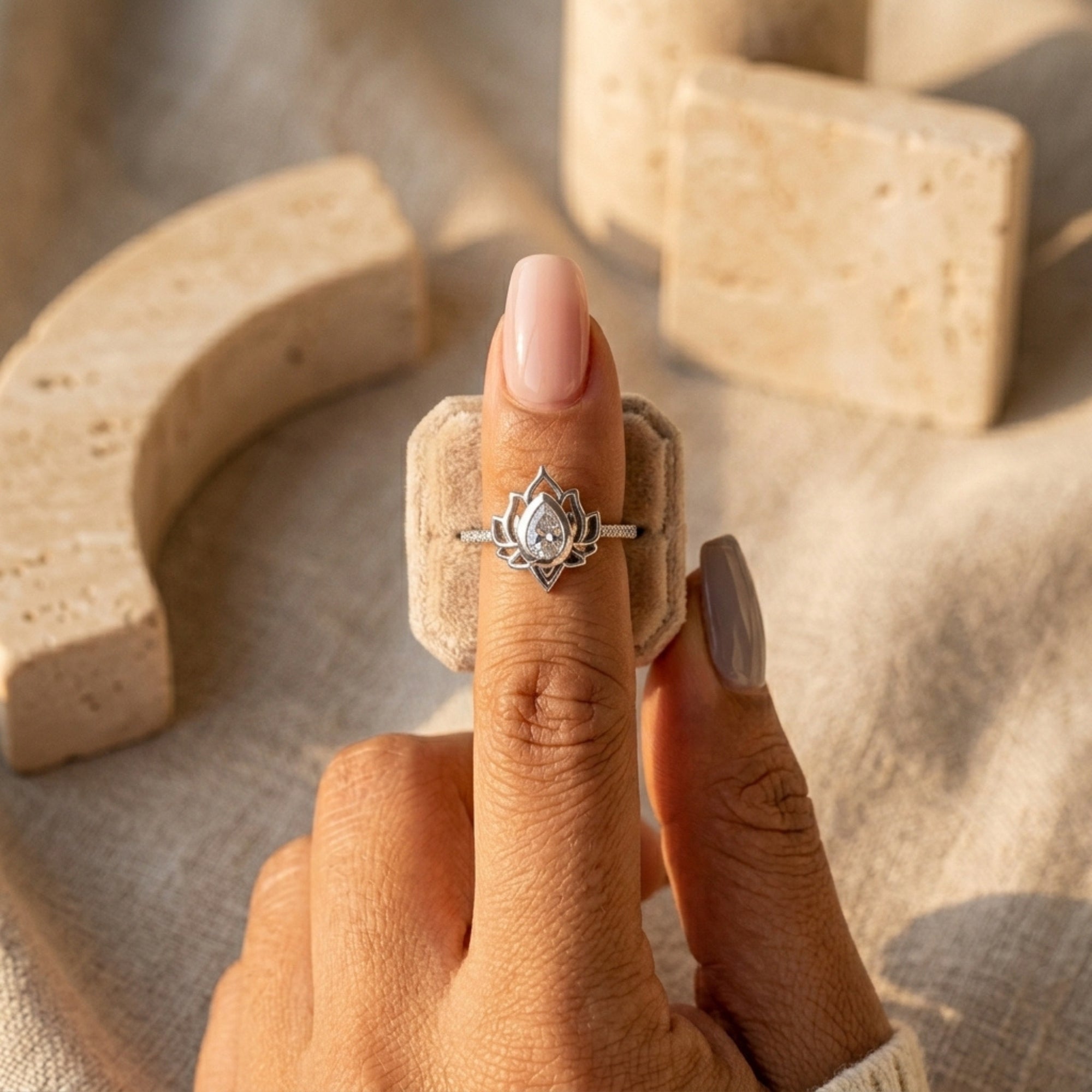 The 'Resilient Lotus' Bloom Ring