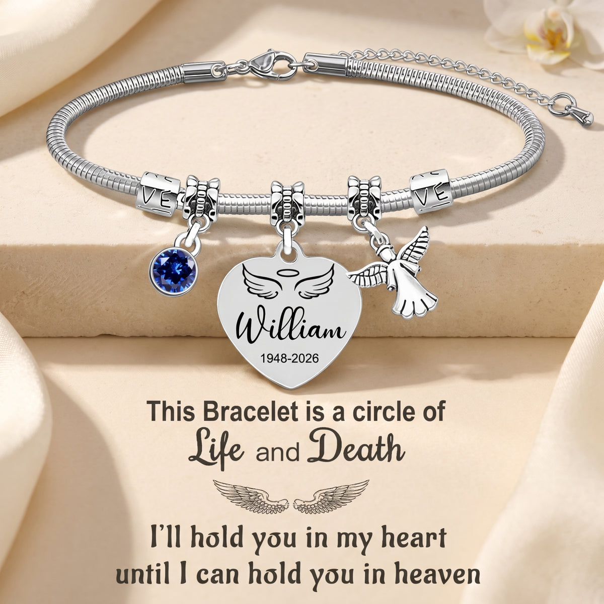 The Guardian Angel Heart Bracelet
