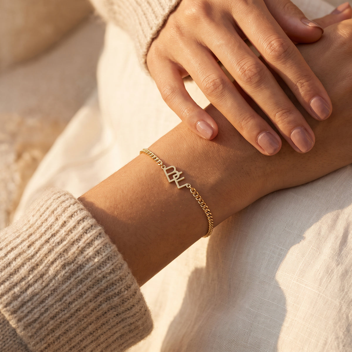 The Intertwined Initial Bracelet