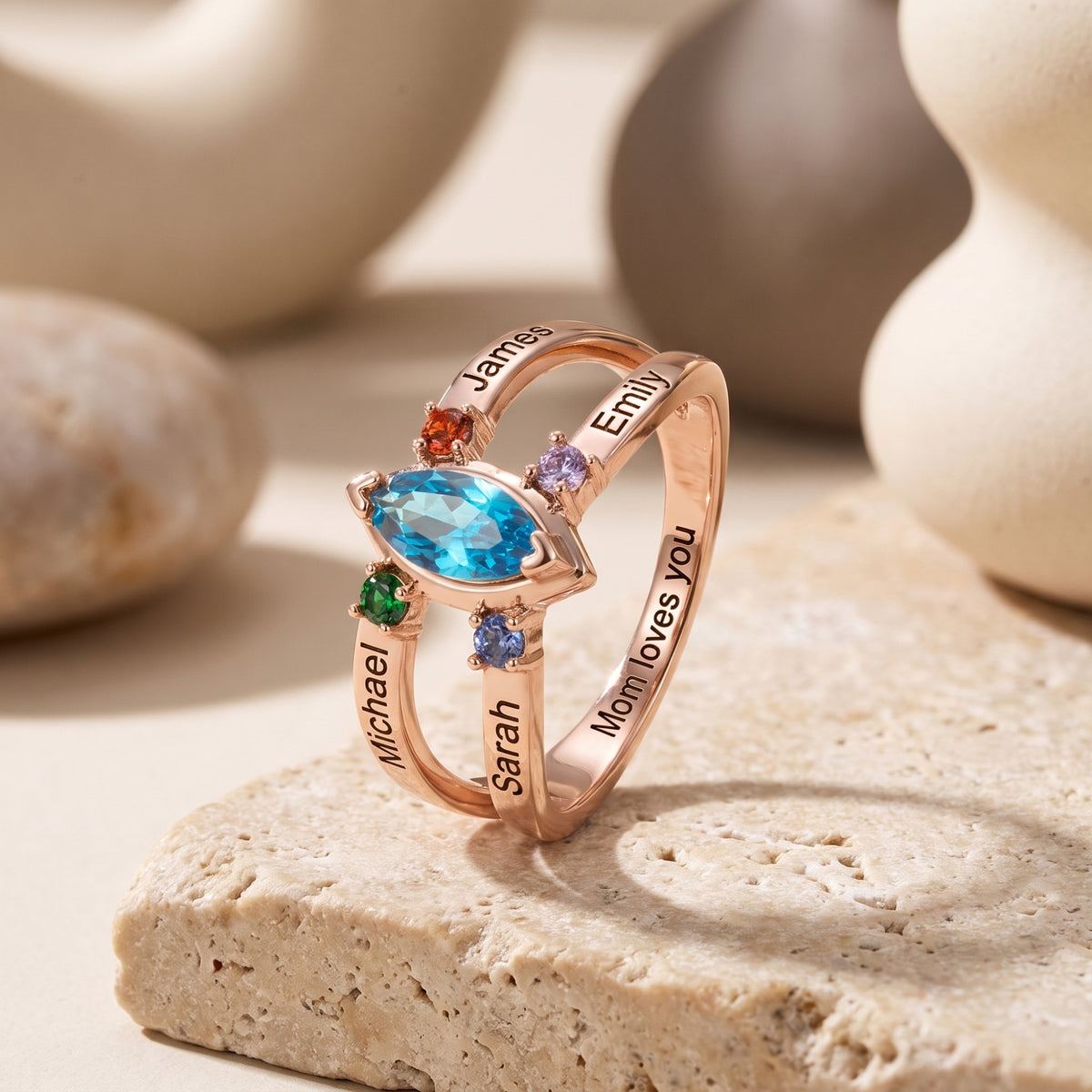 The Marquise Multi-Band Ring
