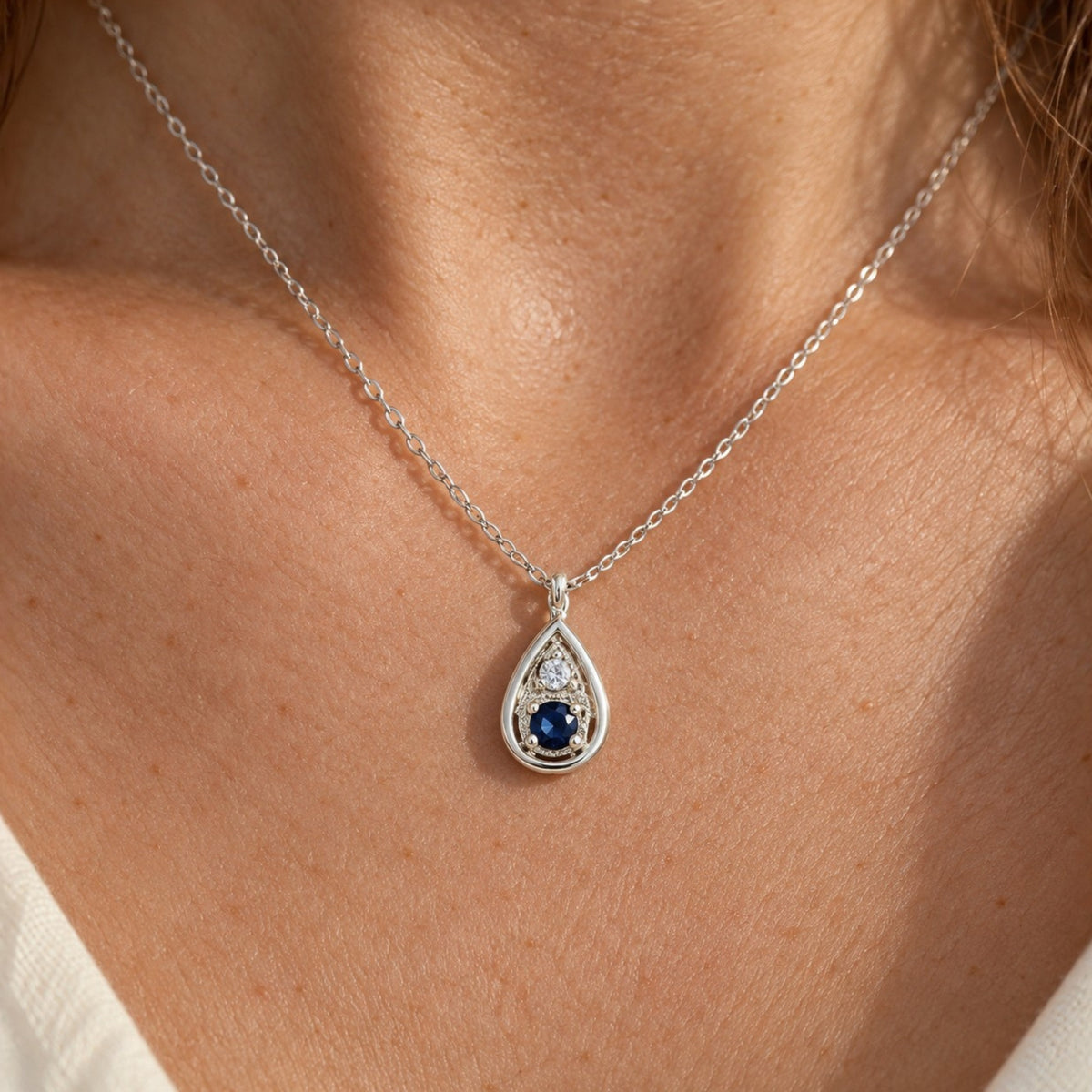 The Teardrop Birthstone Necklace