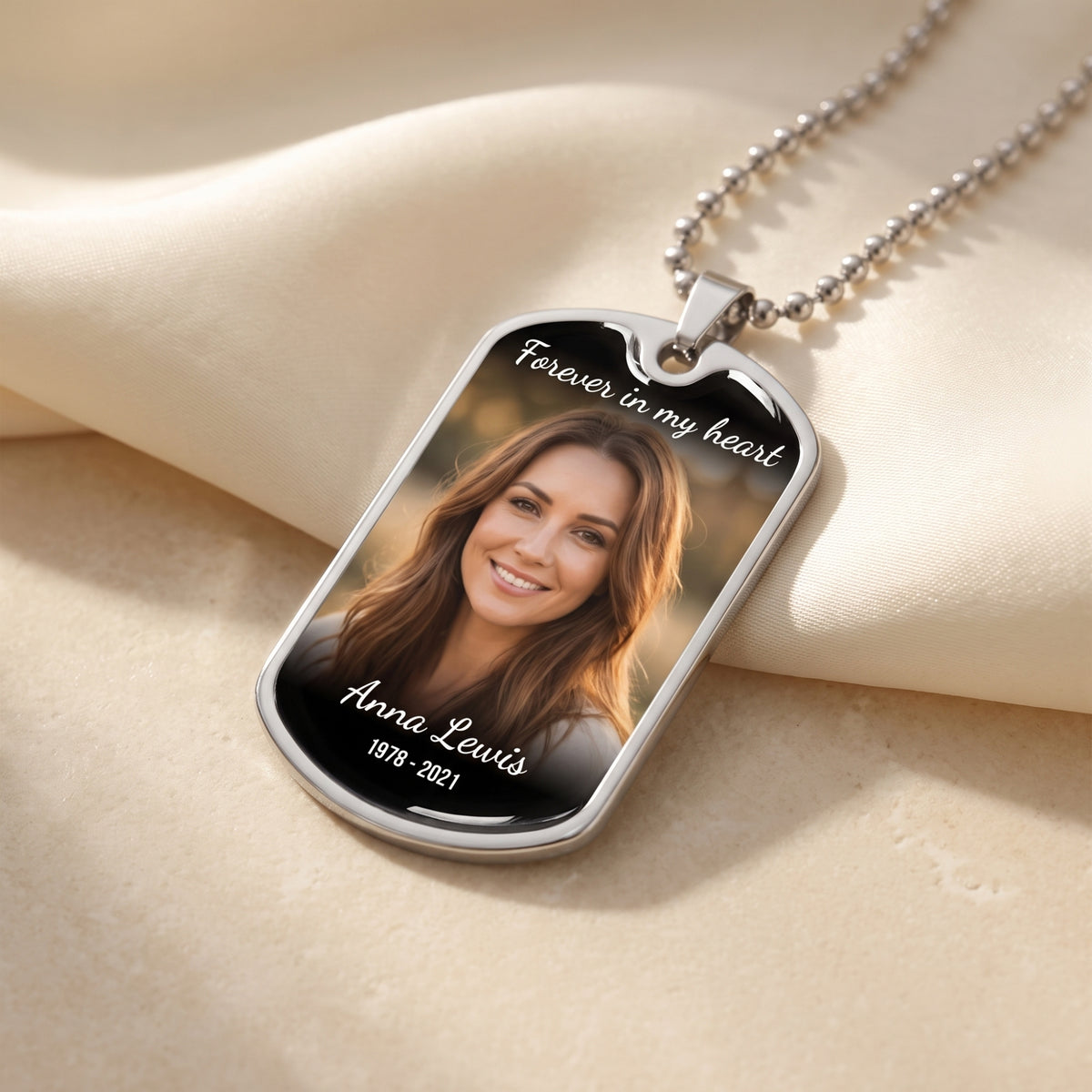 The Custom Photo Dog Tag Necklace