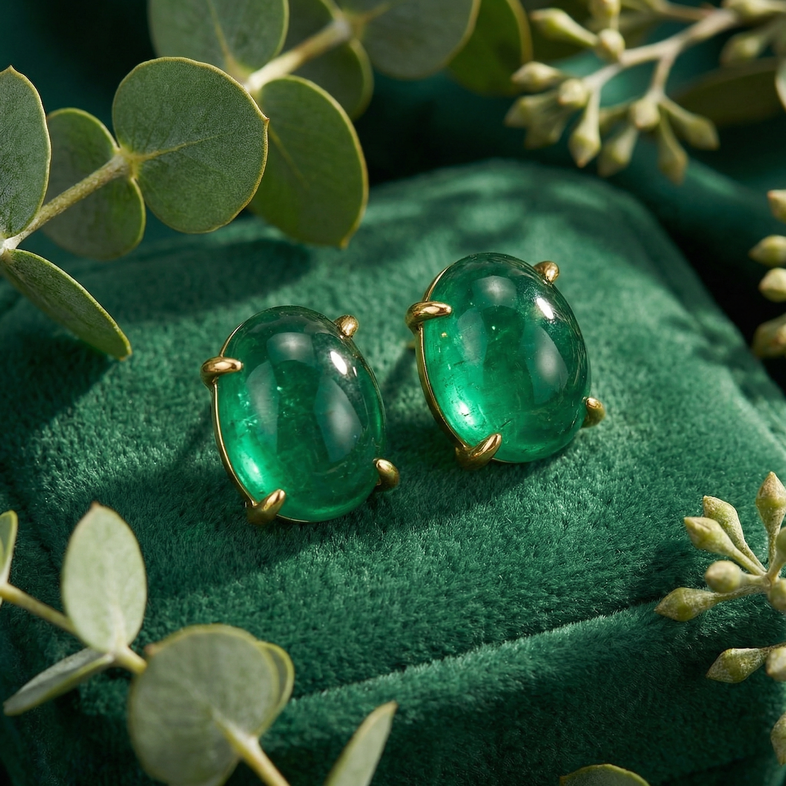 The Elianore Oval Studs - 18K Gold Vermeil