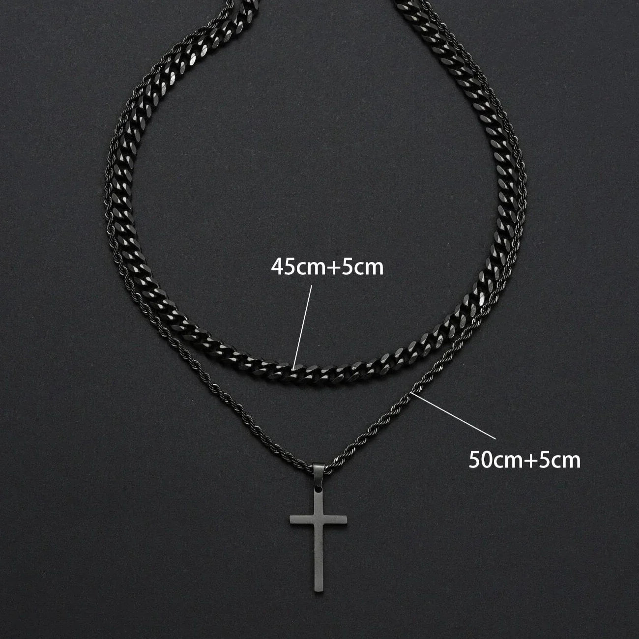 Collier Croix Homme