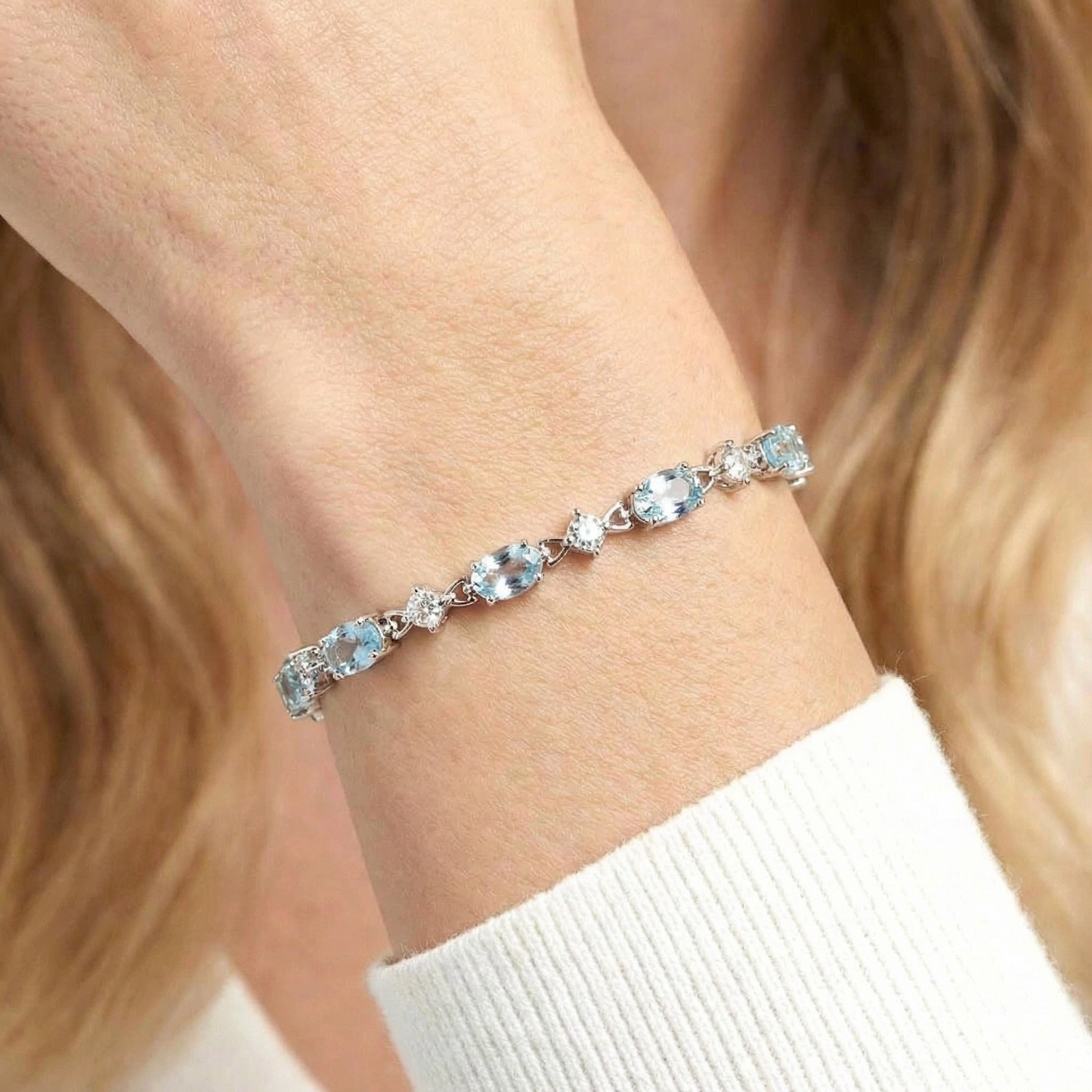 The Coralia Station Bracelet - S925 Sterling Silver