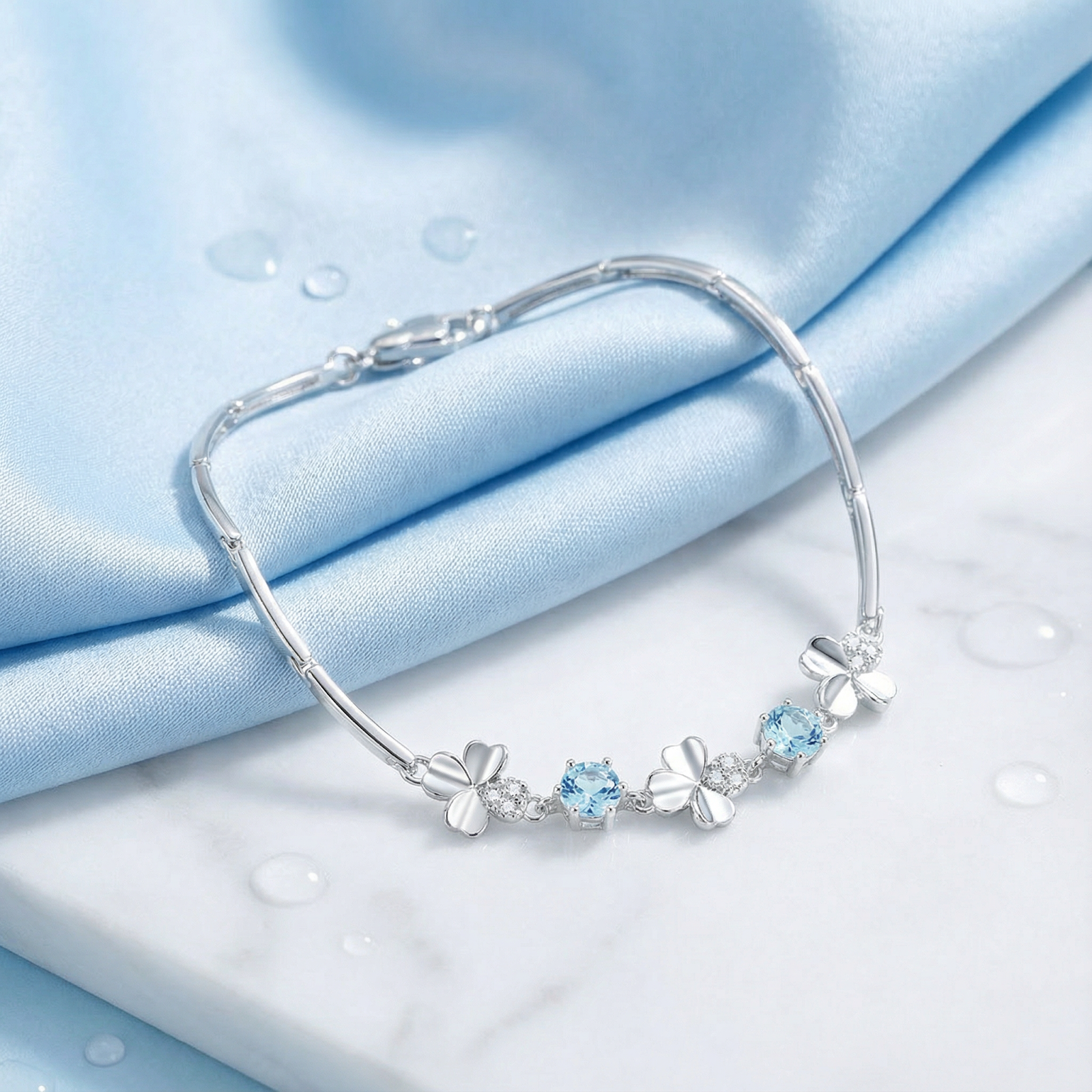 The Thalina Station Bracelet - S925 Sterling Silver