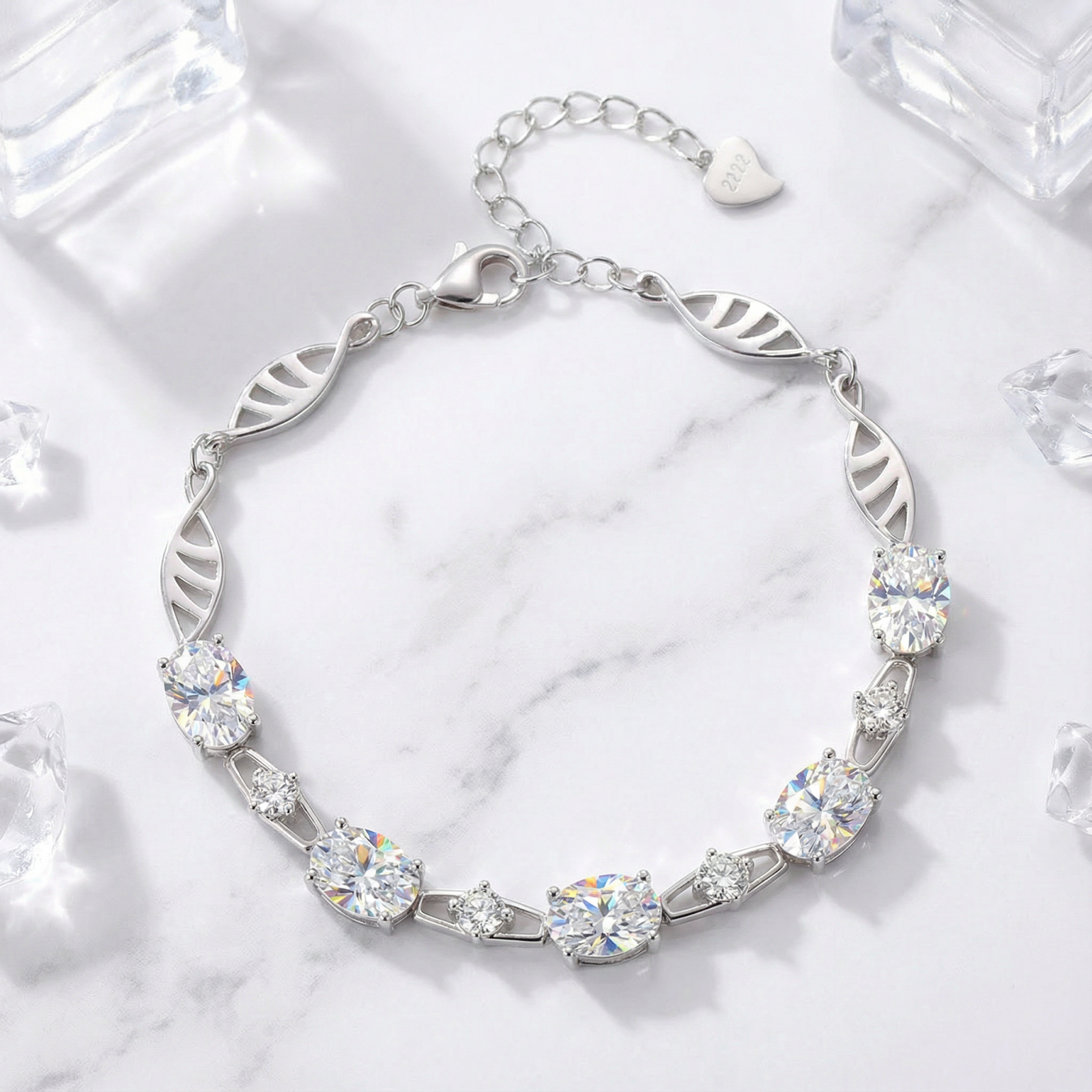 The Lysithea Oval Bracelet - S925 Sterling Silver