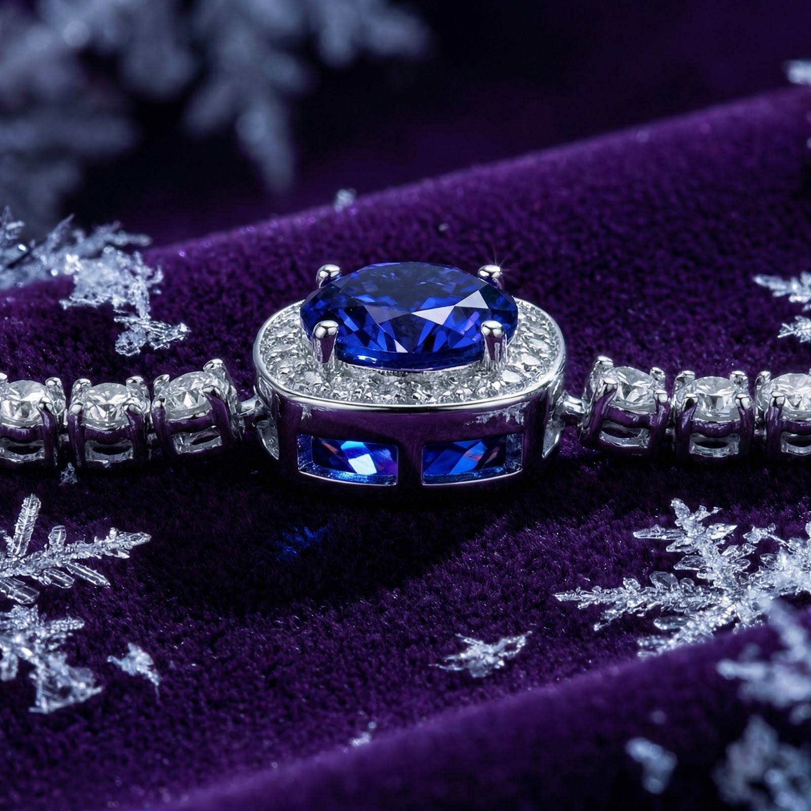 The Calyssie Halo Bracelet - S925 Sterling Silver