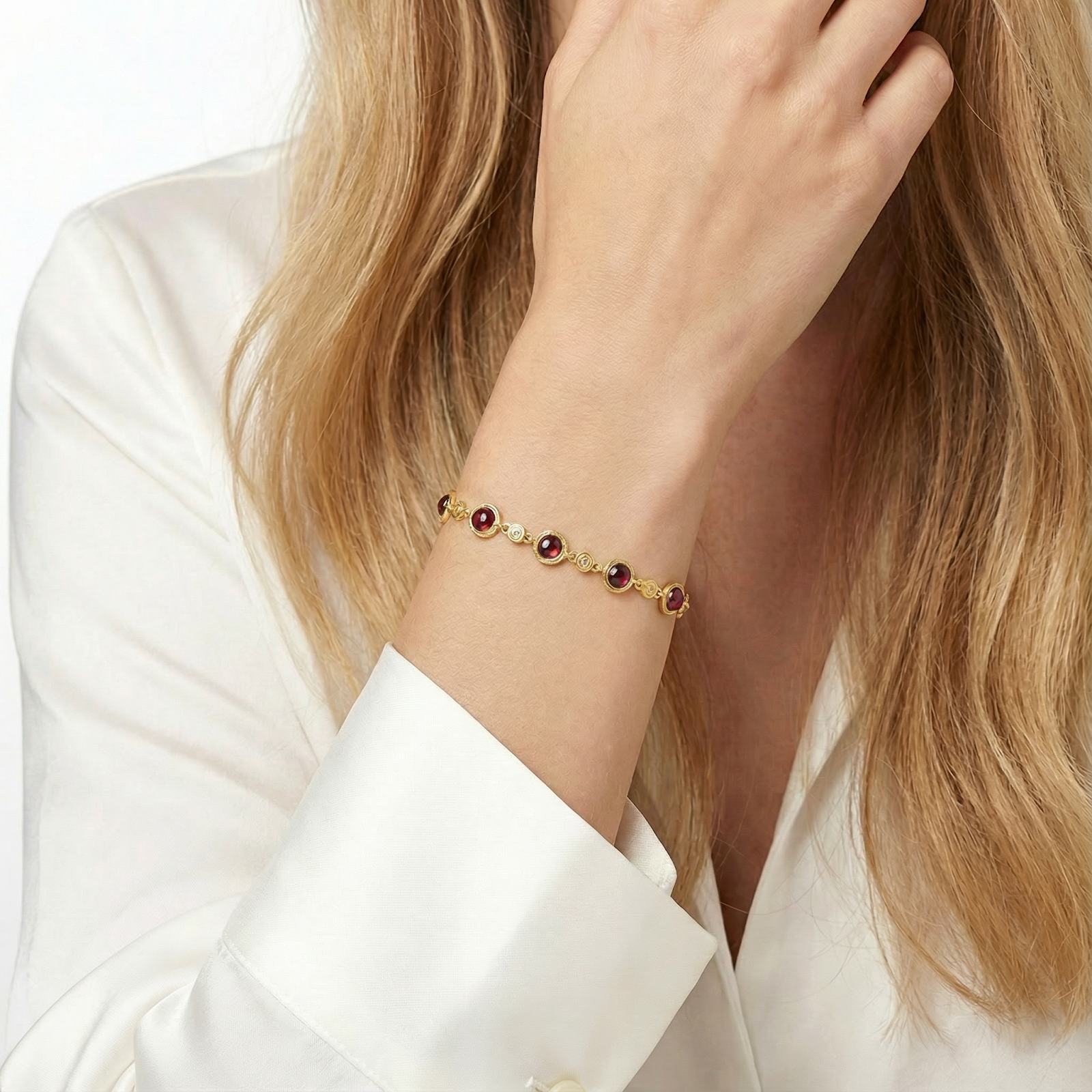The Calyssa Station Bracelet - 18K Gold Vermeil