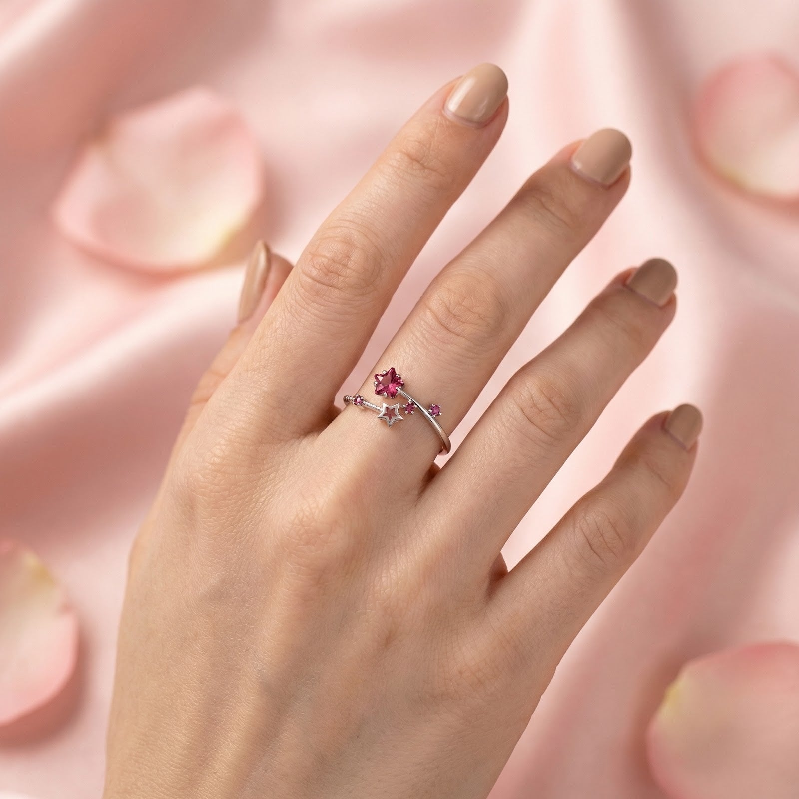 The Stellaris Bypass Ring - S925 Sterling Silver