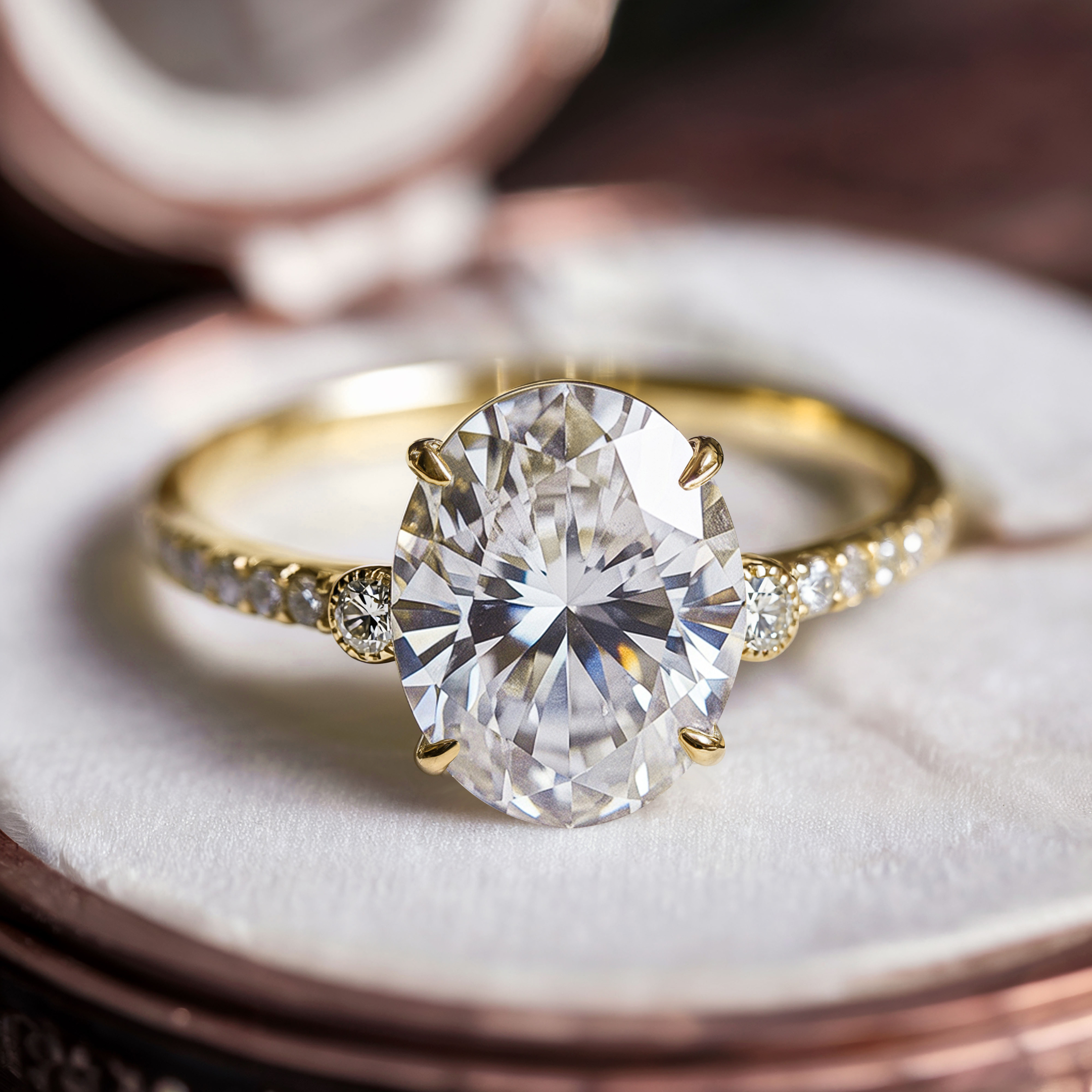 Der Luna 5CT Moissanite Ring