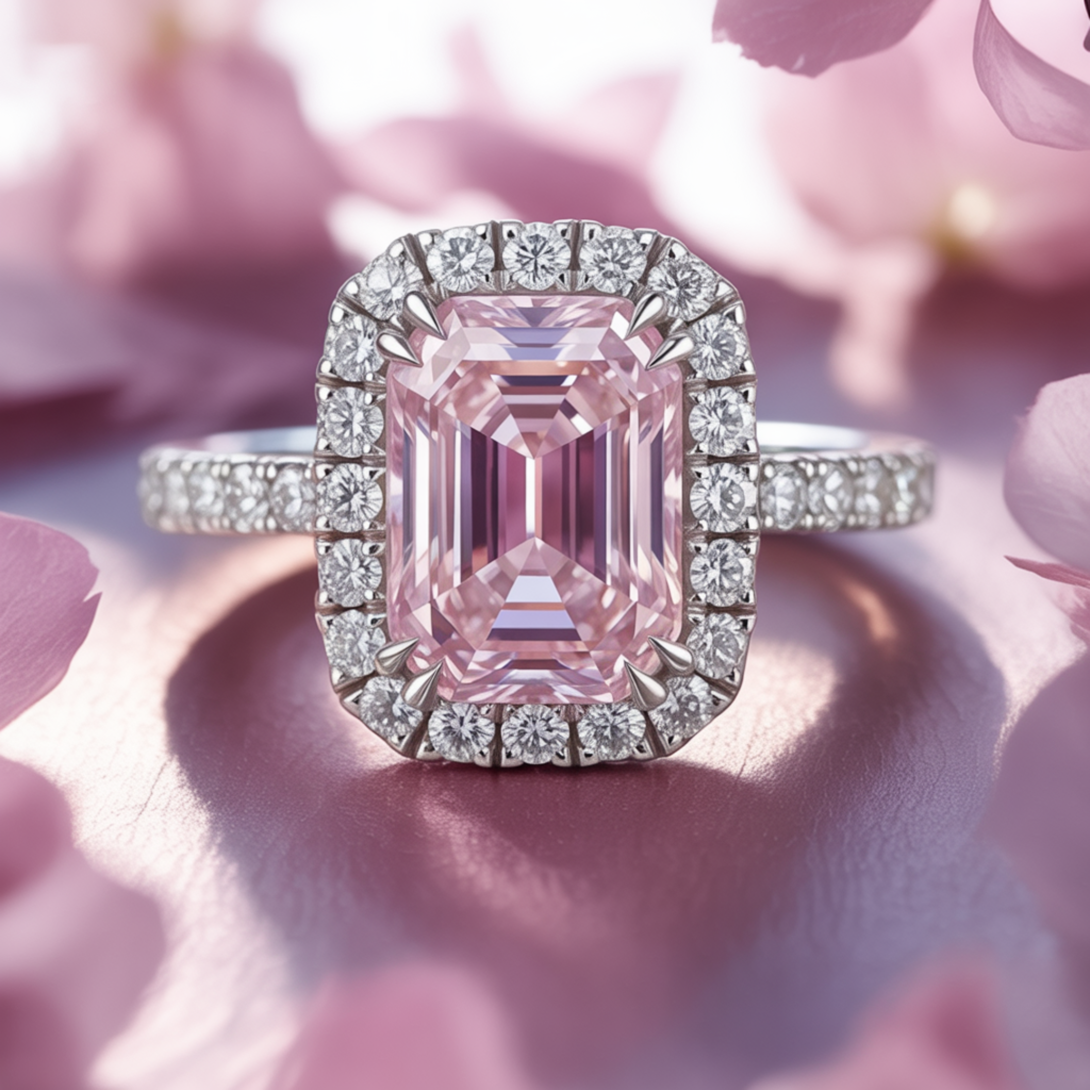 The Camilla - Halo Moissanite Ring