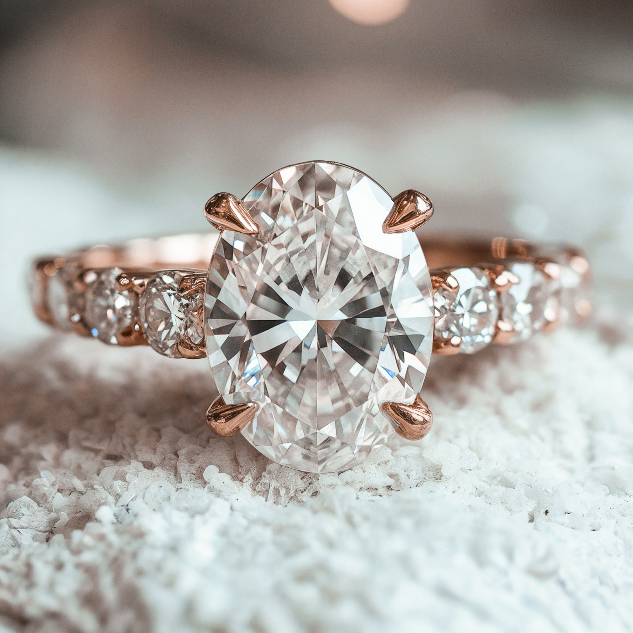 The Celestine 5CT Moissanite Ring