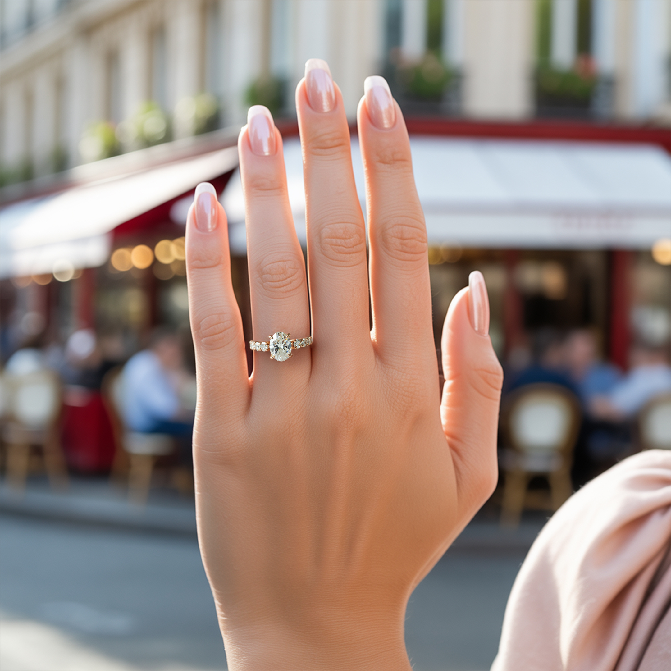 The Celestine 1CT Moissanite Ring
