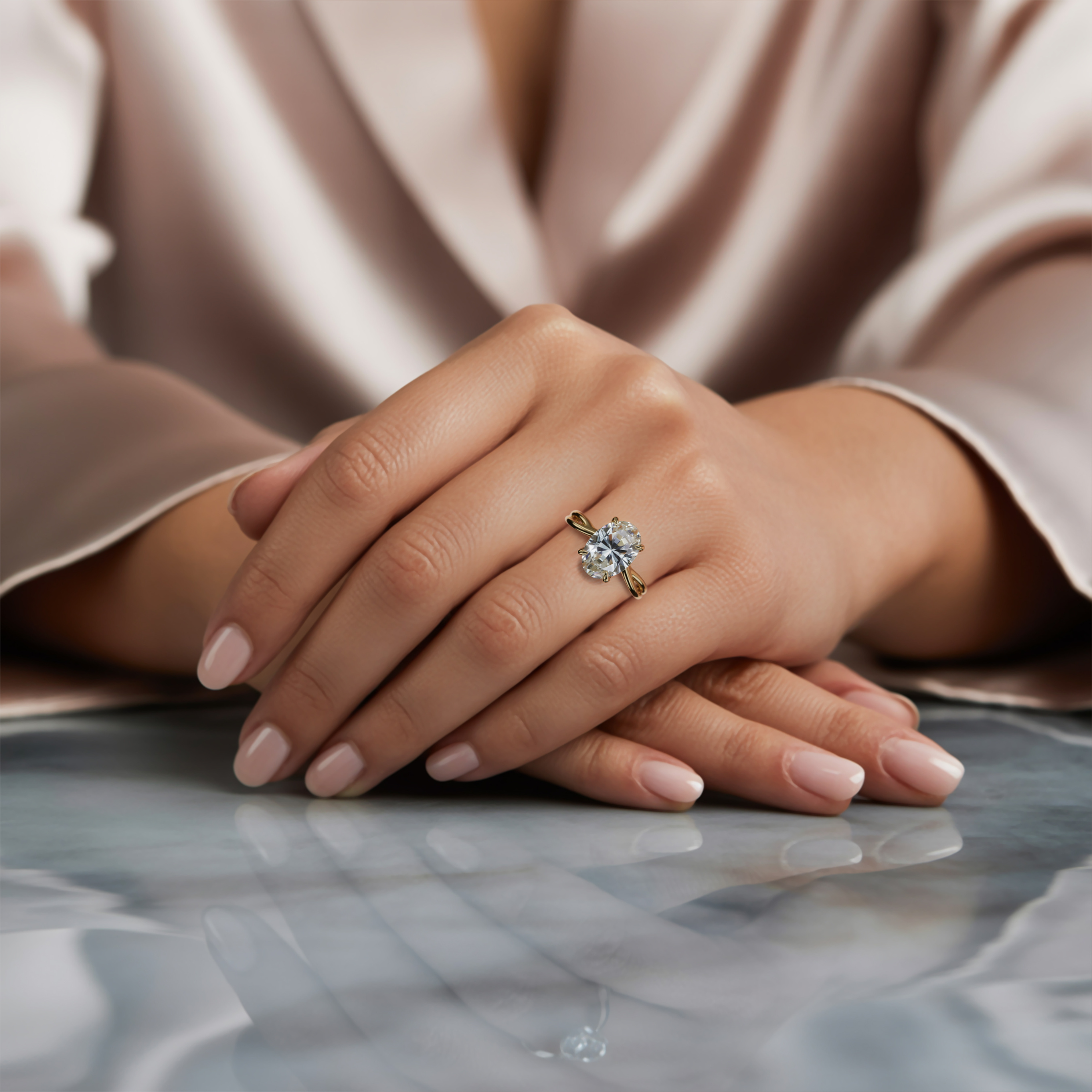 La Opaline - Bague Moissanite Infini