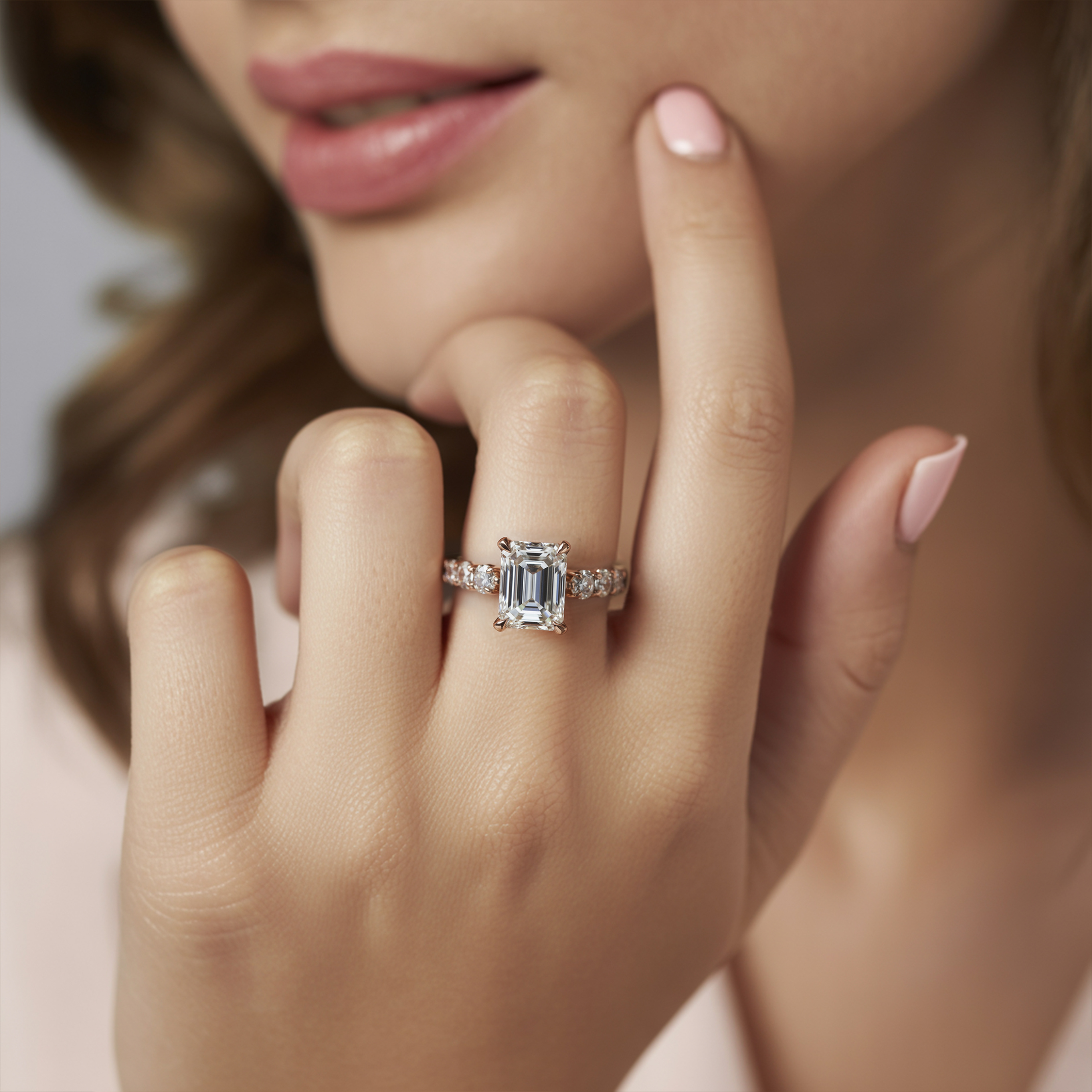 The Celestine - Emerald Cut