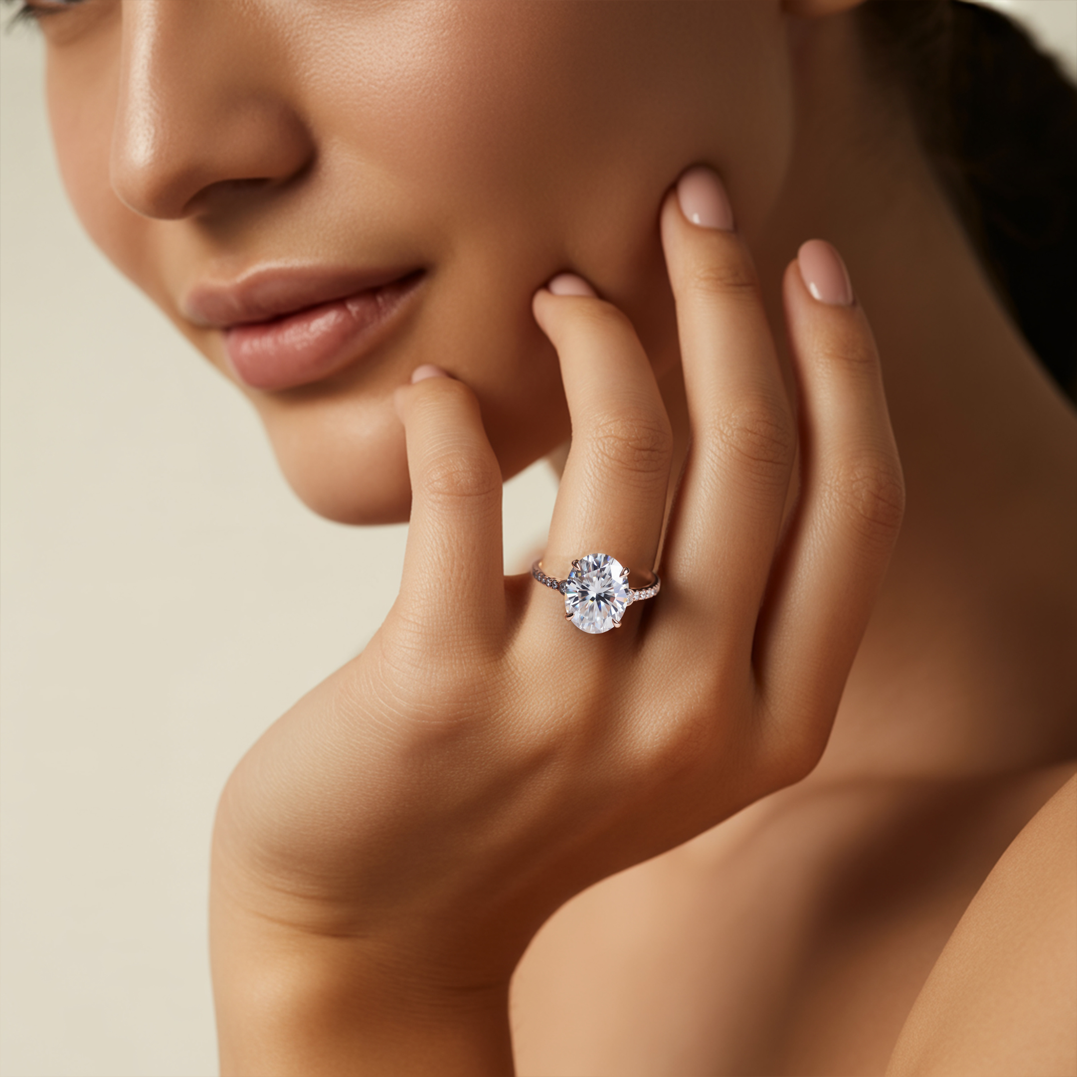 Der Luna 5CT Moissanite Ring