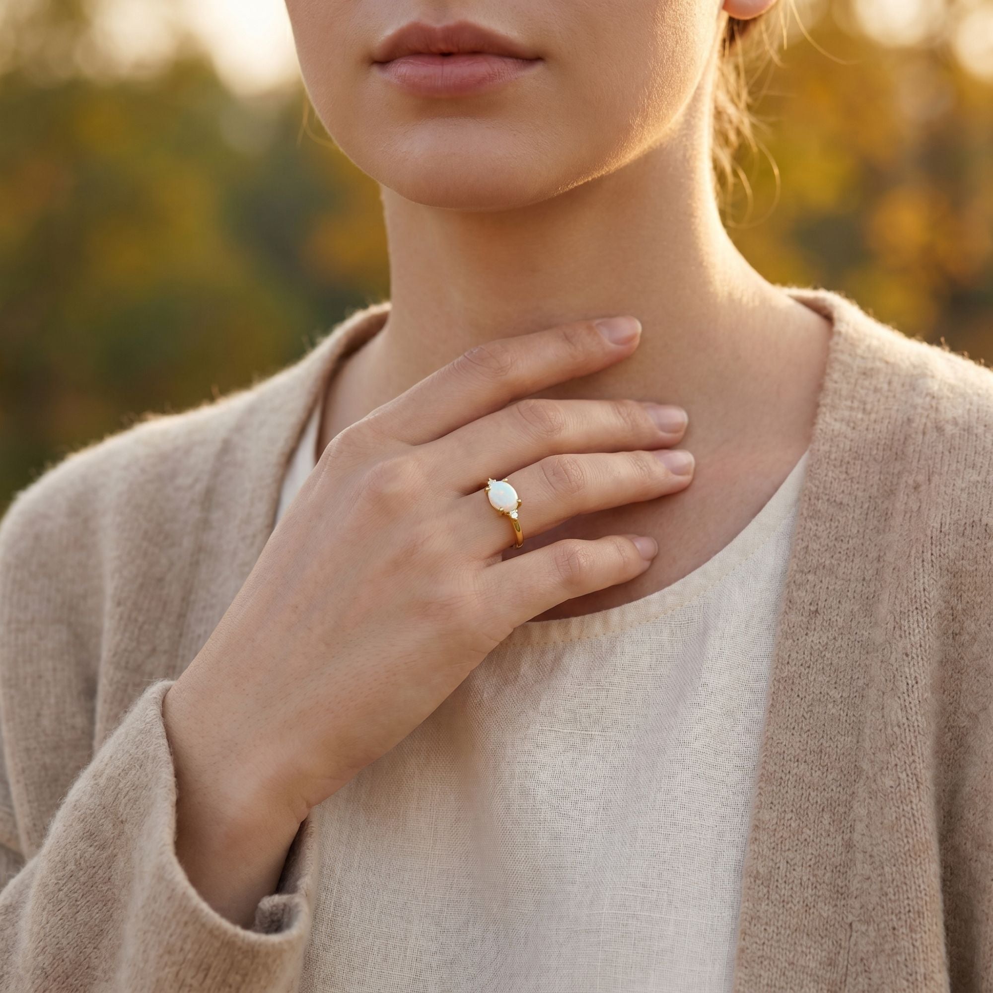 The Majesty Oval Opal Ring