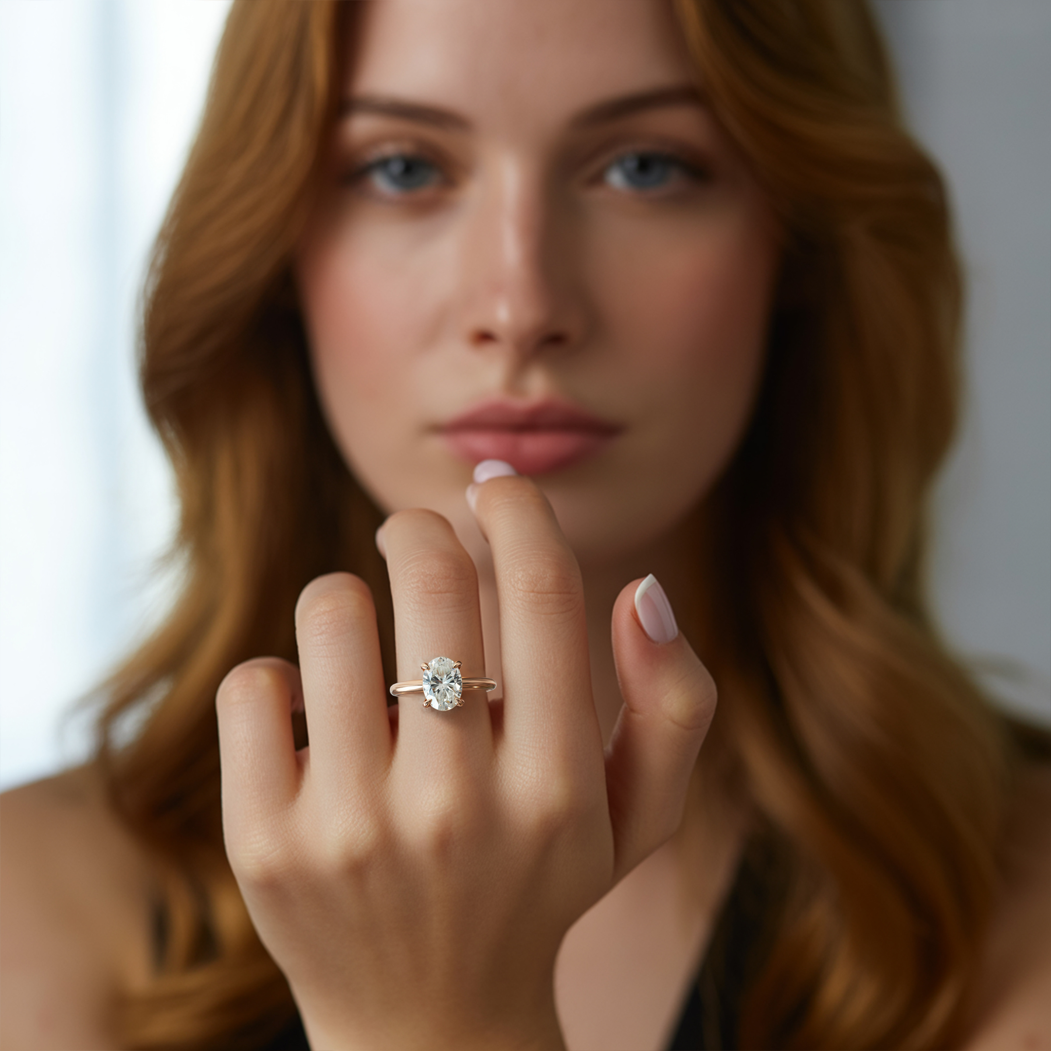 De Celestine - Solitaire Moissanite Ring