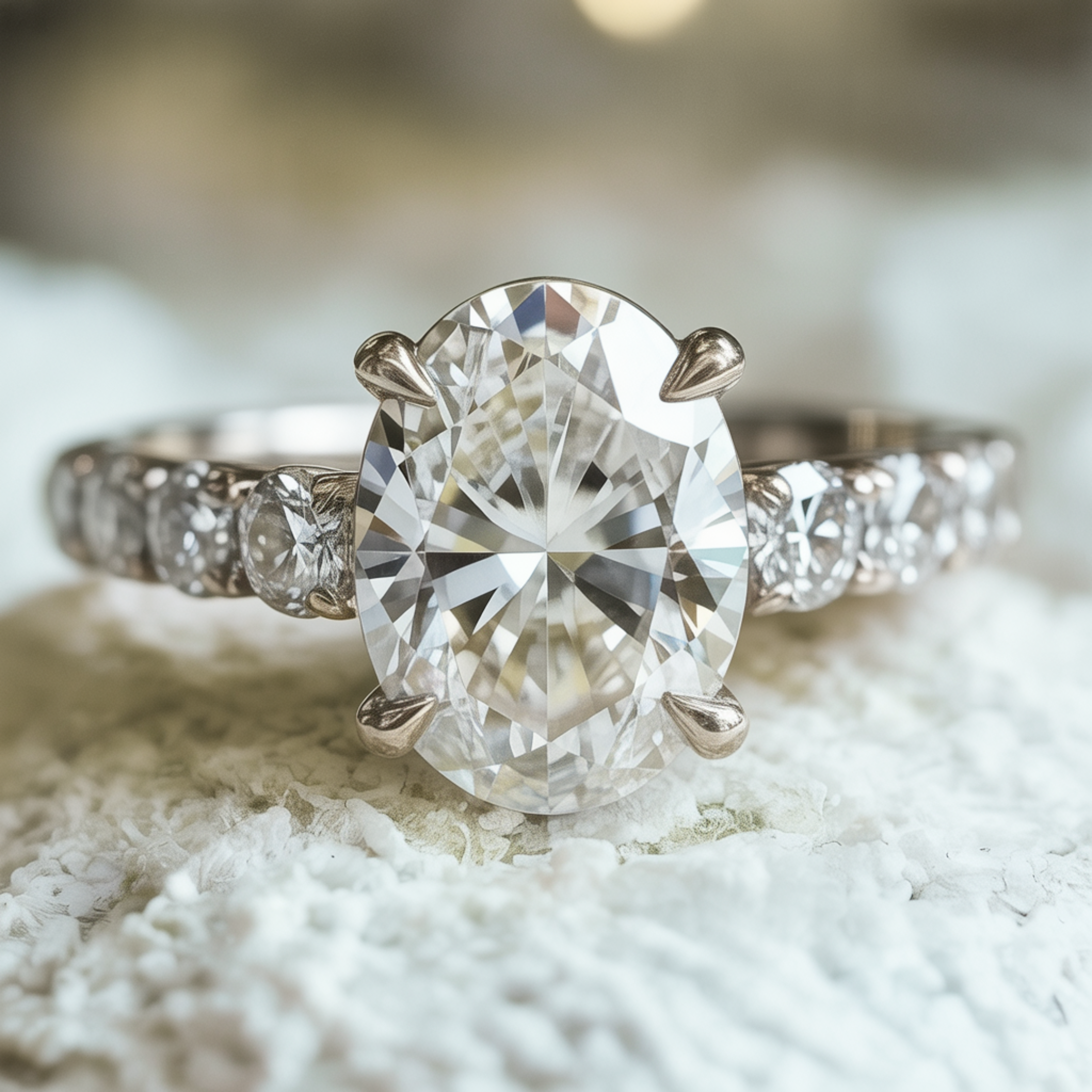 The Celestine 5CT Moissanite Ring