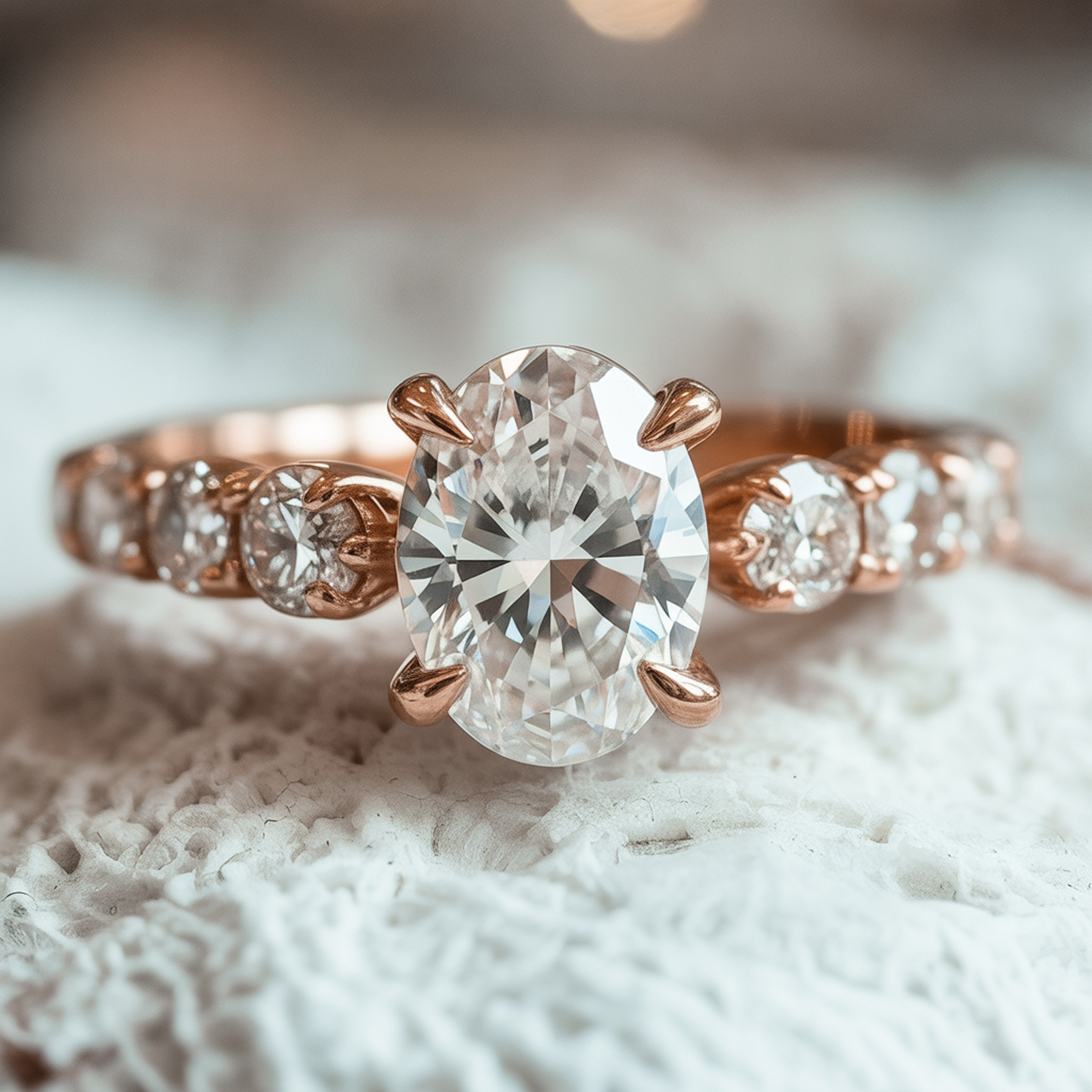 The Celestine 1CT Moissanite Ring