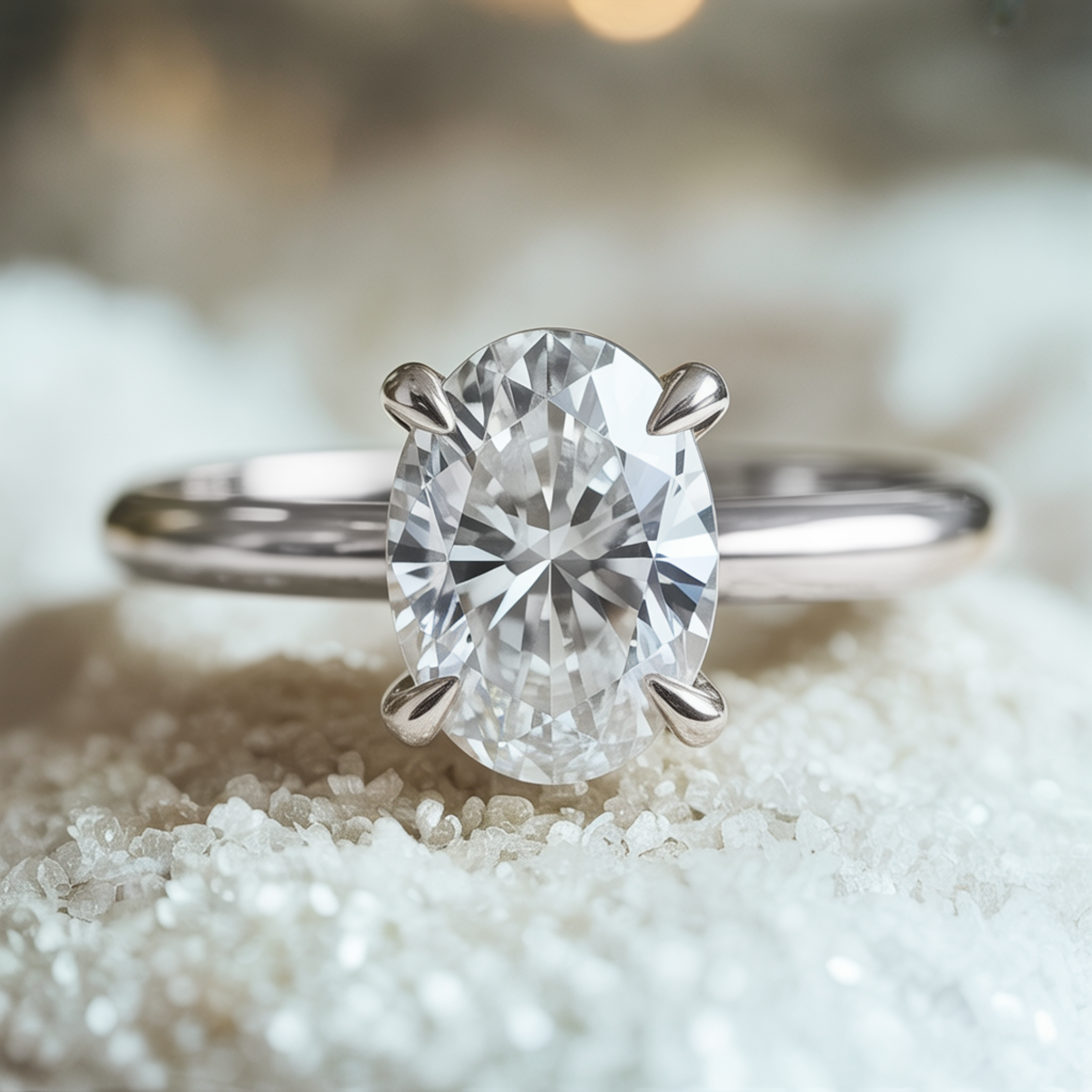 De Celestine - Solitaire Moissanite Ring