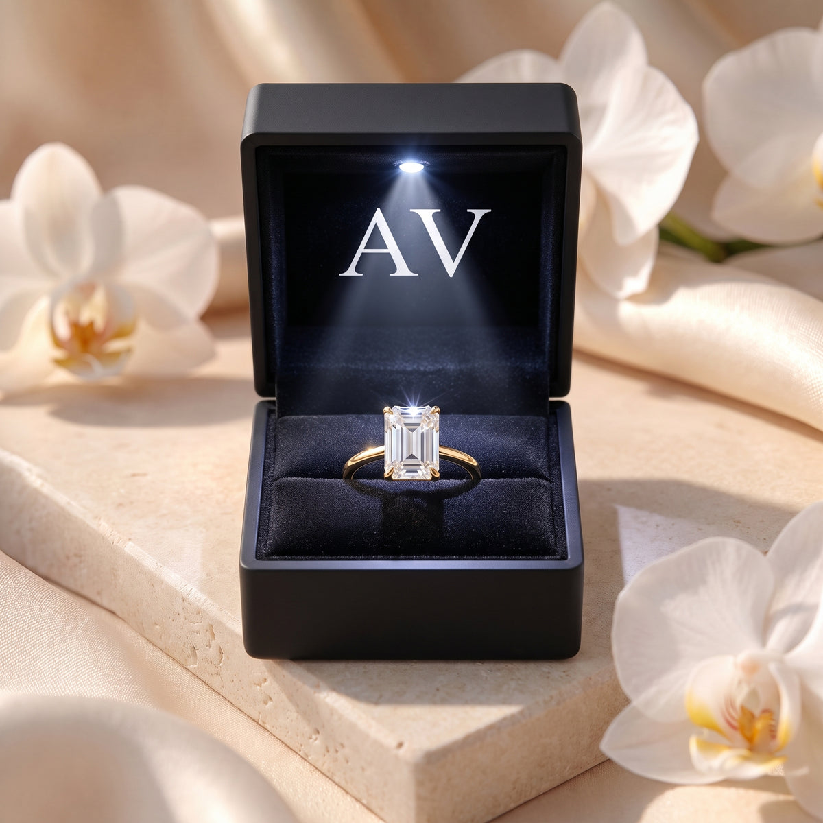 AI0009-EME-2CT-PLAIN-SOLIT - Premium LED Gift Box Presentation