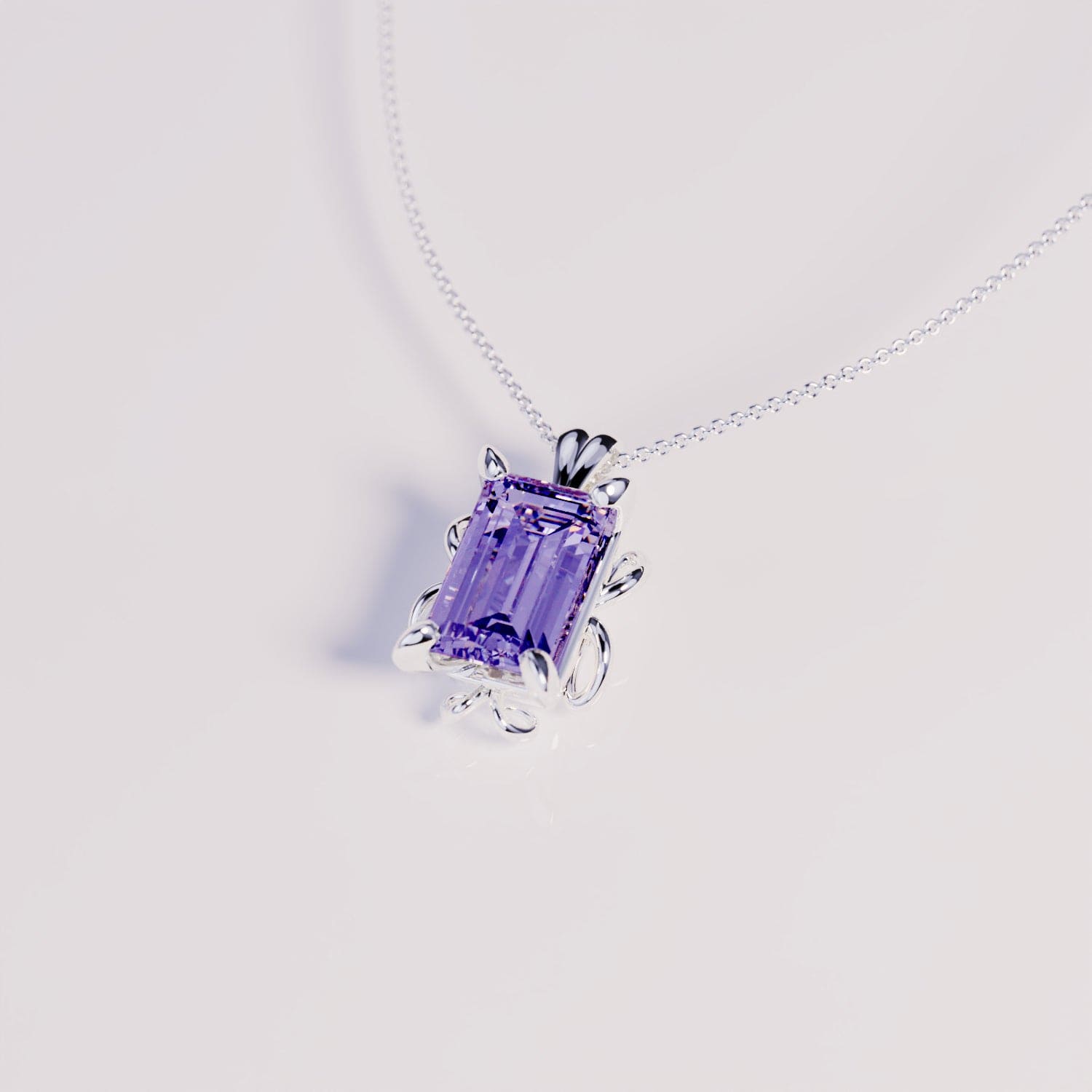 June Alexandrite Birthstone Necklace - S925 Sterling Silver