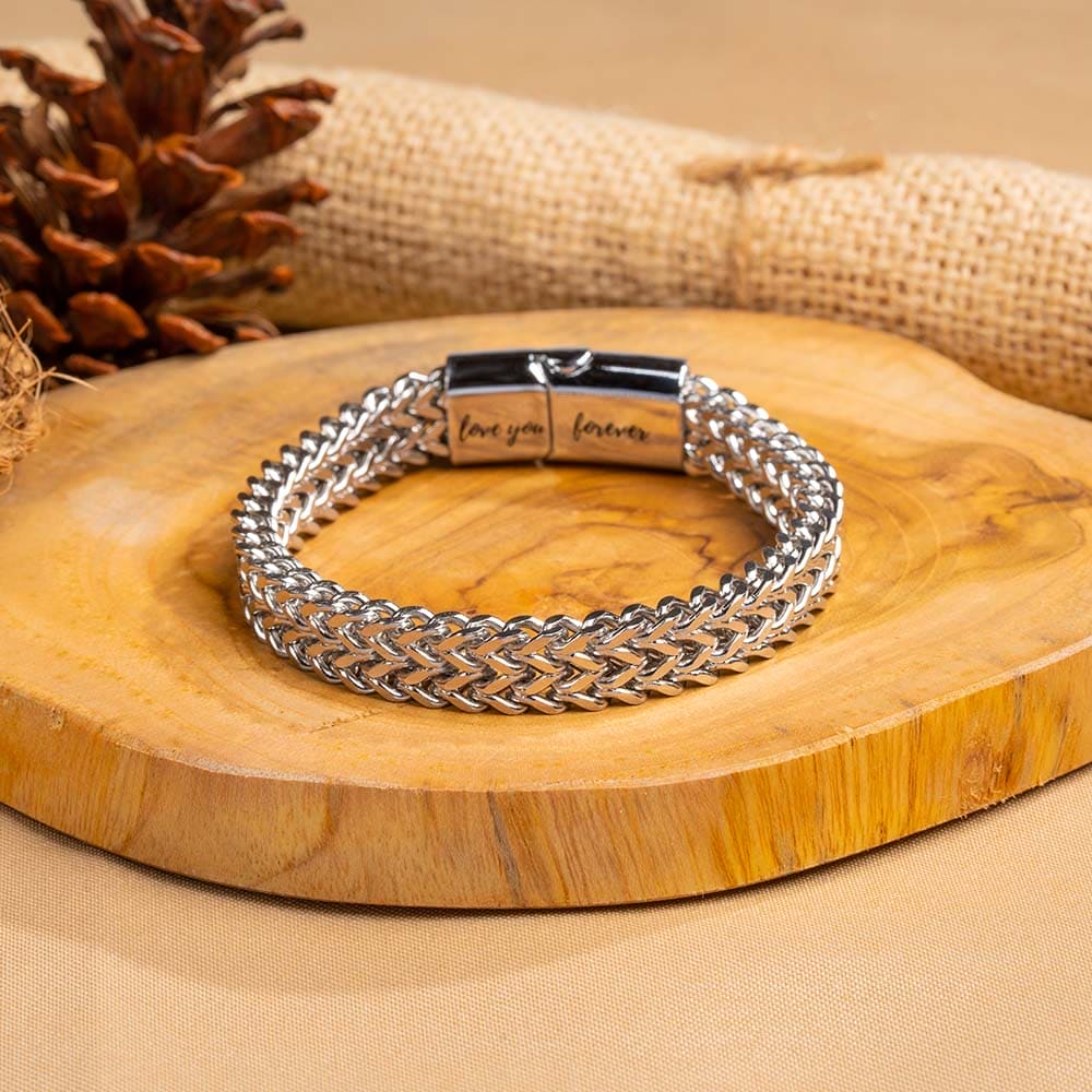 To My Son | Forever Linked Together | Chain Bracelet