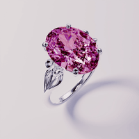 October Tourmaline Birthstone Ring - S925 Sterling Silver
