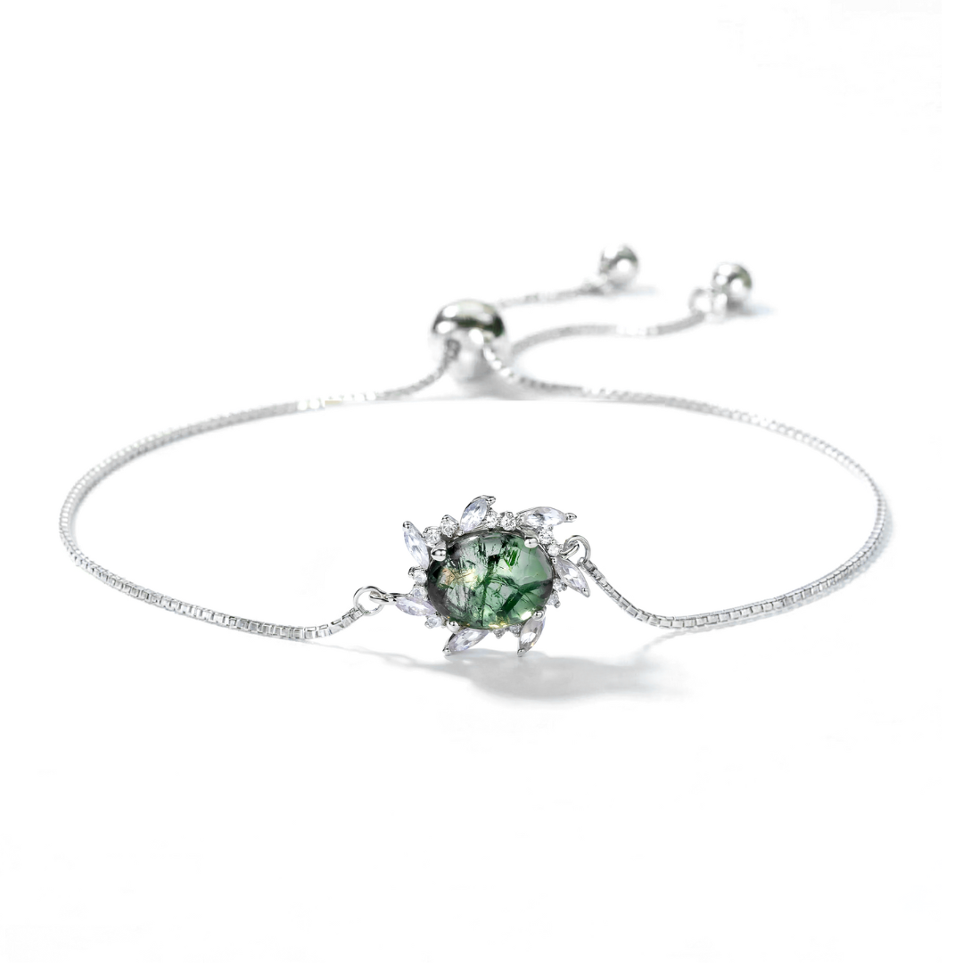 Moss Agate Ethereal Forrest Jewelry Set