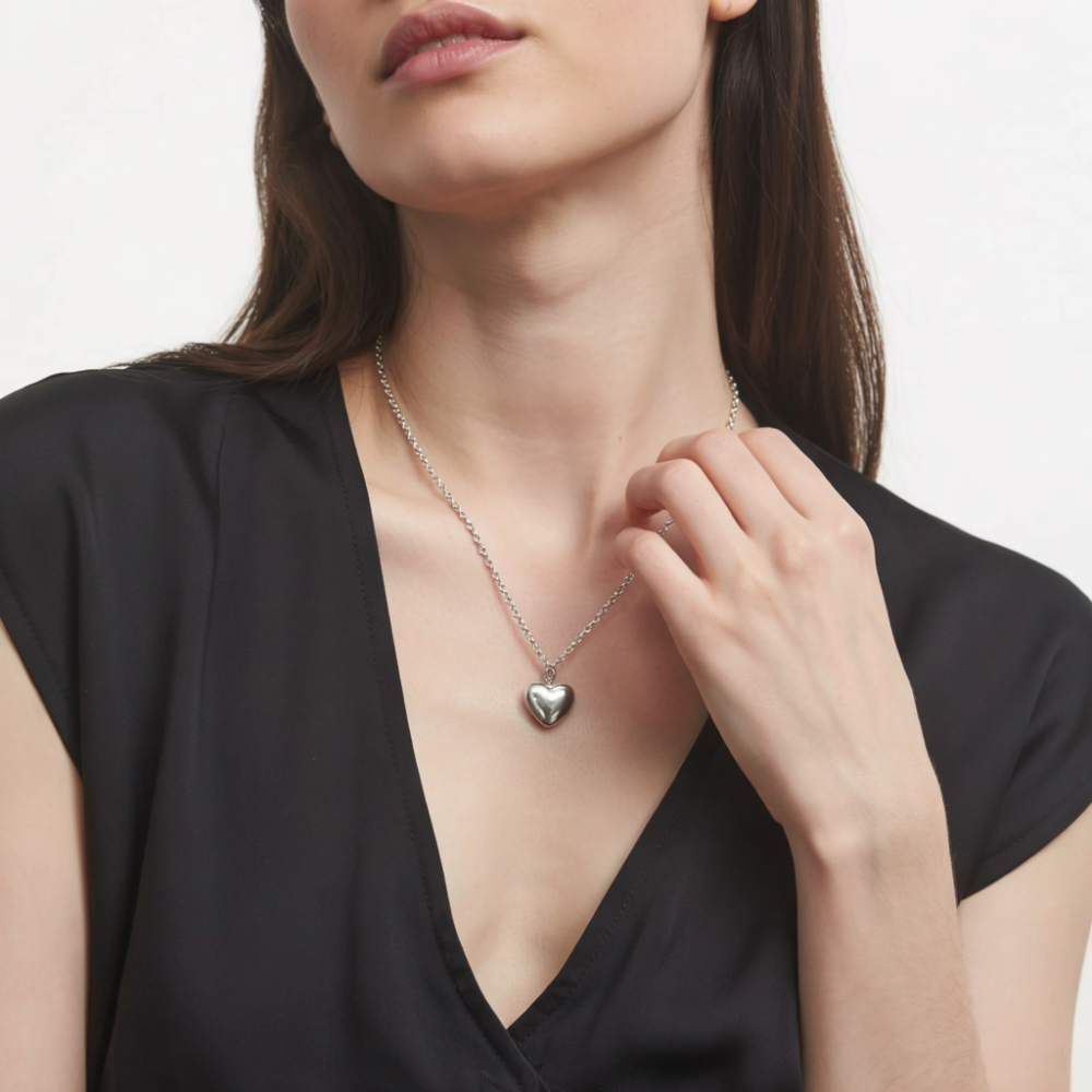 To My Beautiful Wife | Chunky Heart Necklace